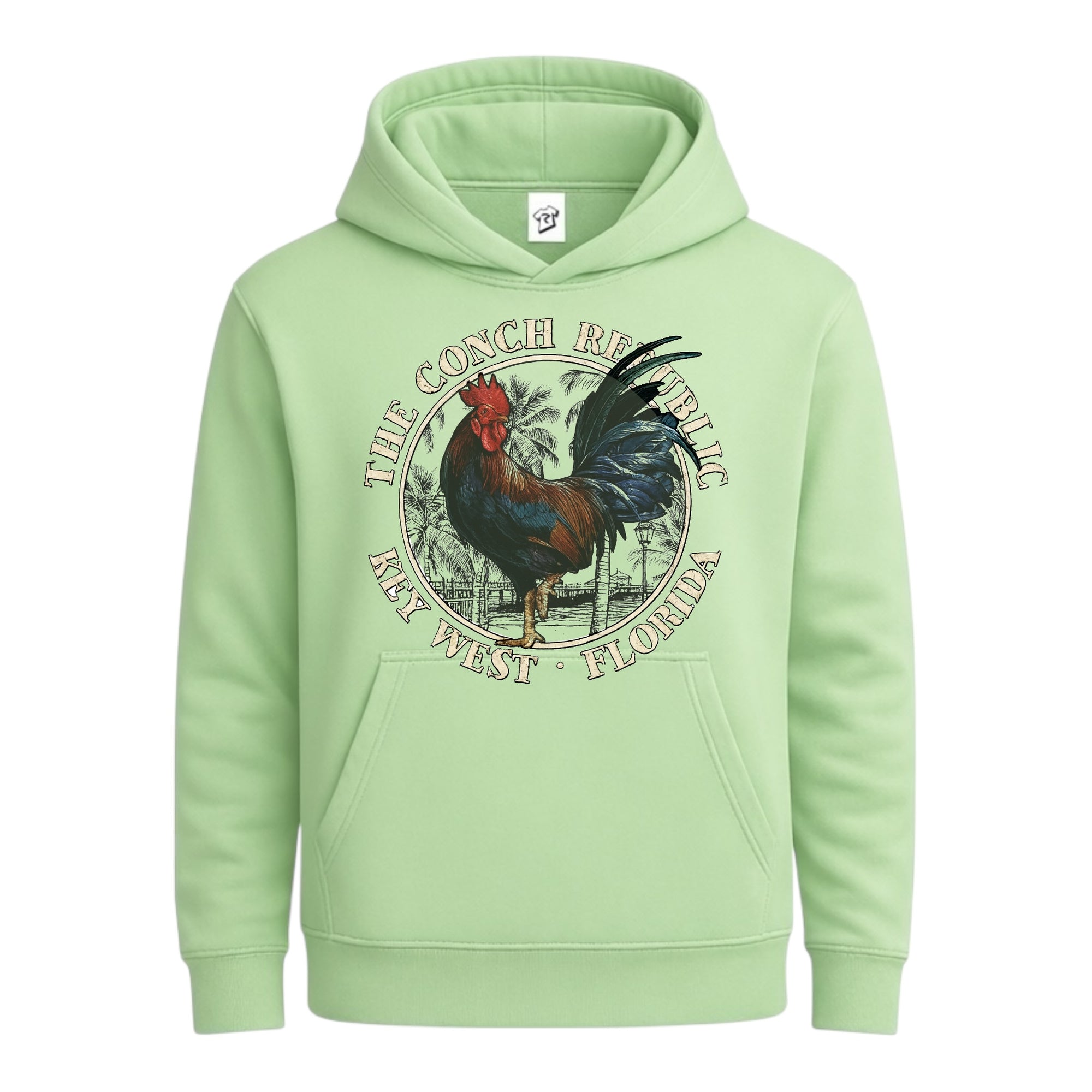 Tees Club streetwear hoodie Rooster Conch Rep KW - Hoodie Navy Size S front view