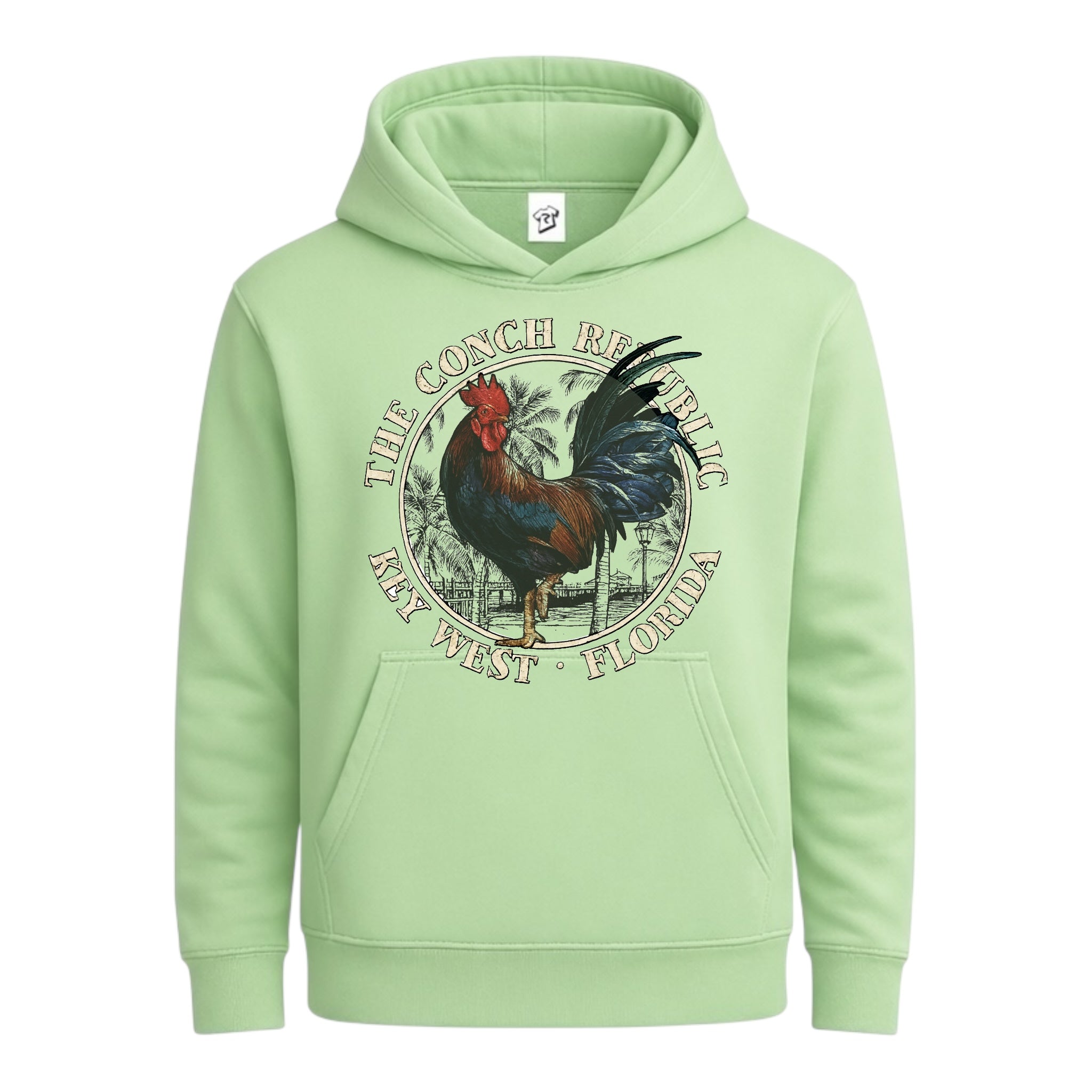 Tees Club streetwear hoodie Rooster Conch Rep KW - Hoodie Navy Size S front view