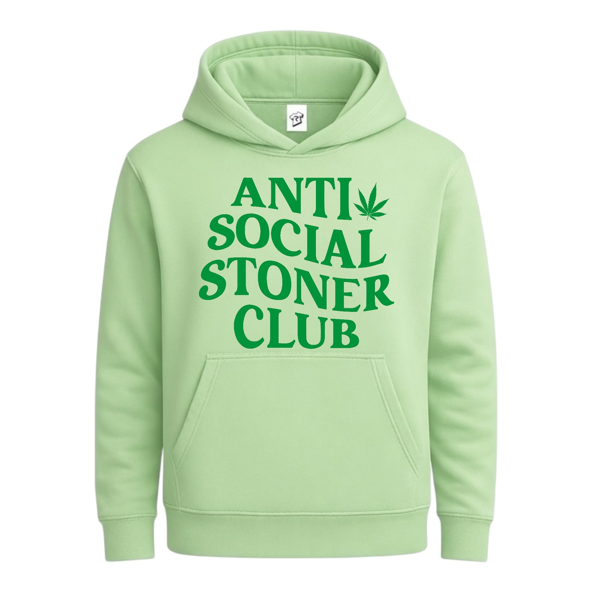Tees Club streetwear hoodie Anti Social Stoner Club - Hoodie Navy Size S back view