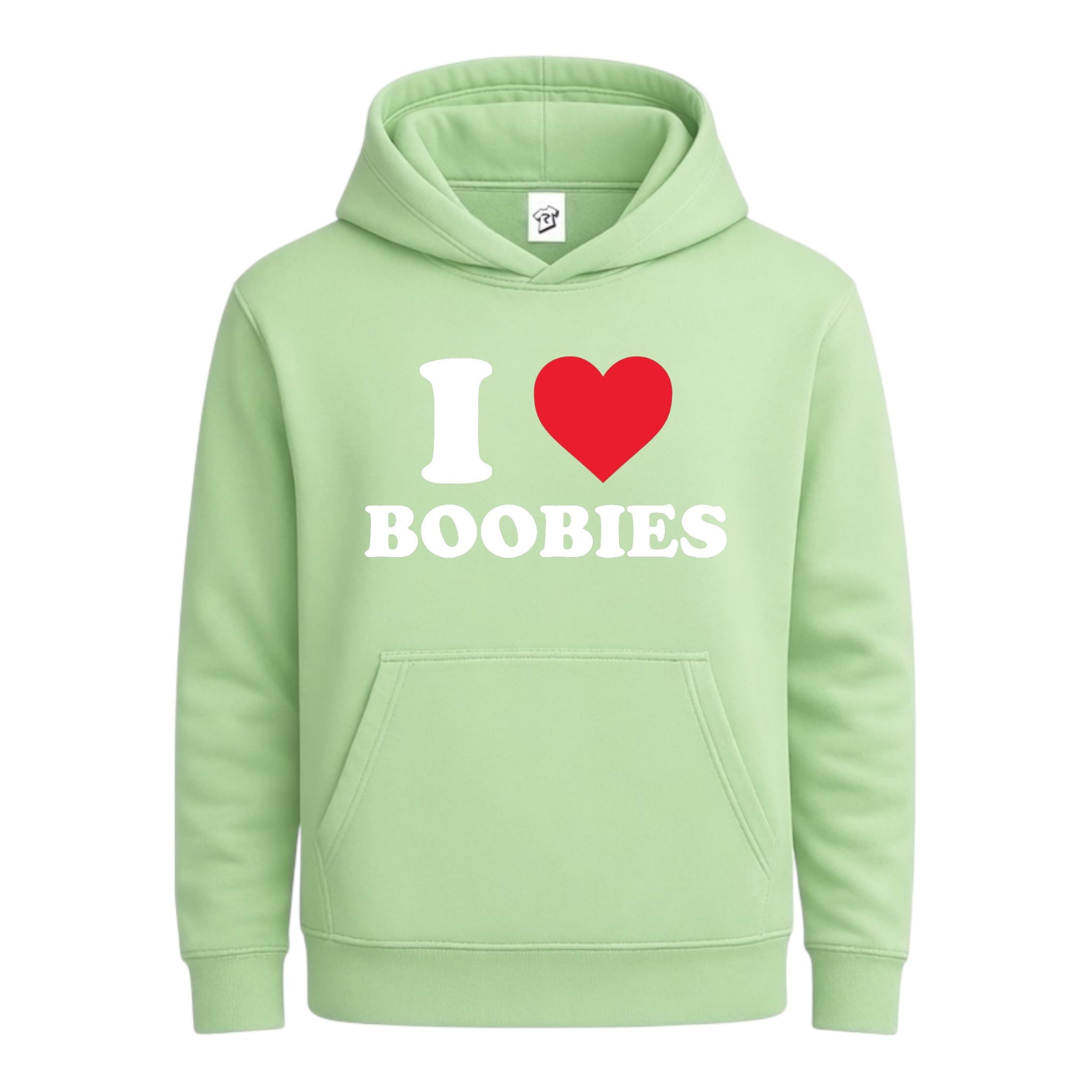 Tees Club streetwear hoodie I Love Boobies - Hoodie Navy Size M detail