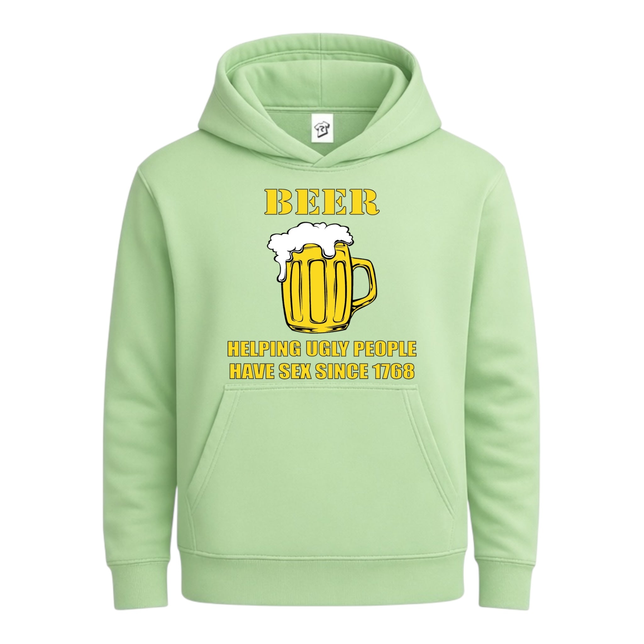 Tees Club streetwear hoodie Beer Helping Ugly People Have Sex - Hoodie Navy Size L detail