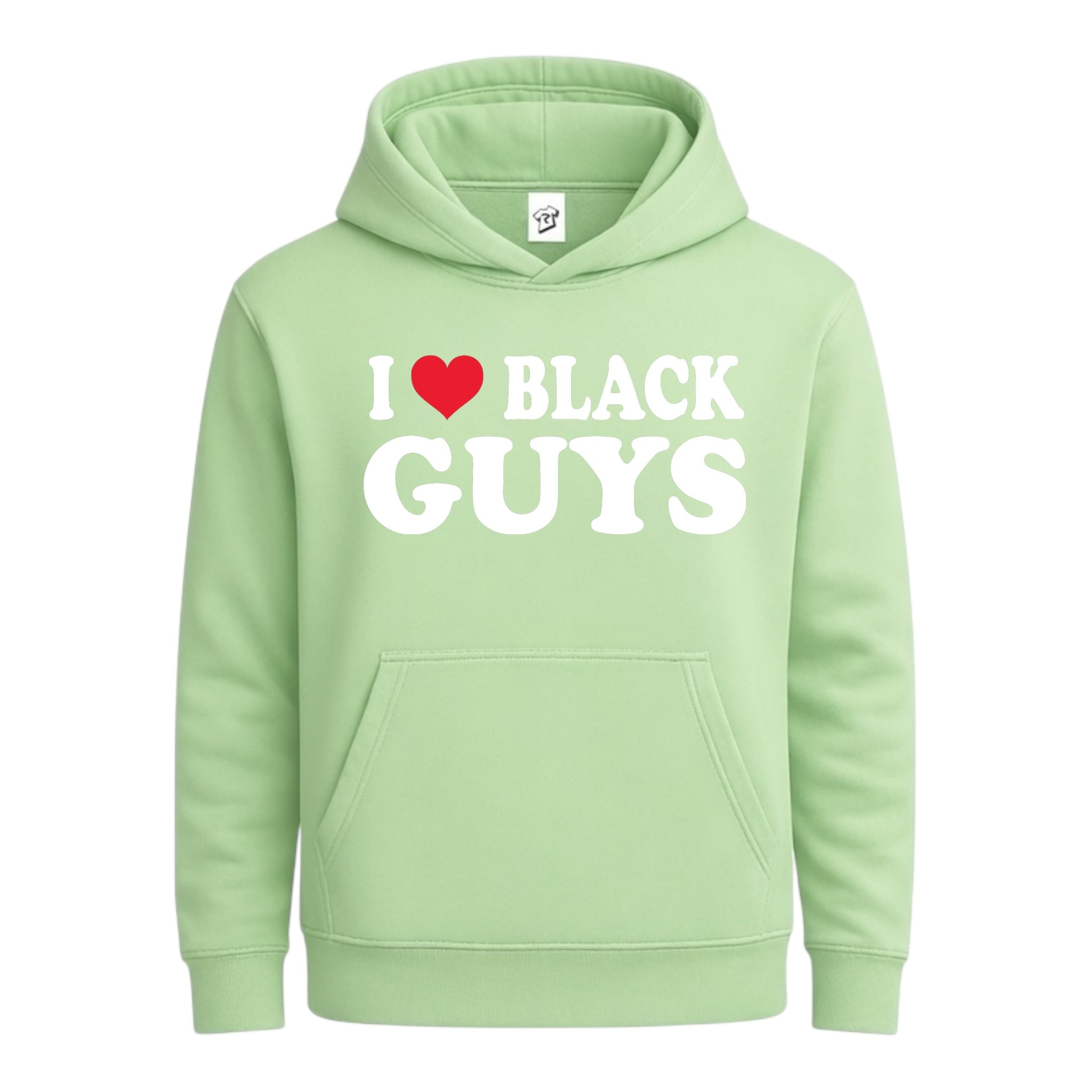 Tees Club streetwear hoodie I Love Black Guys - Hoodie Navy Size L detail