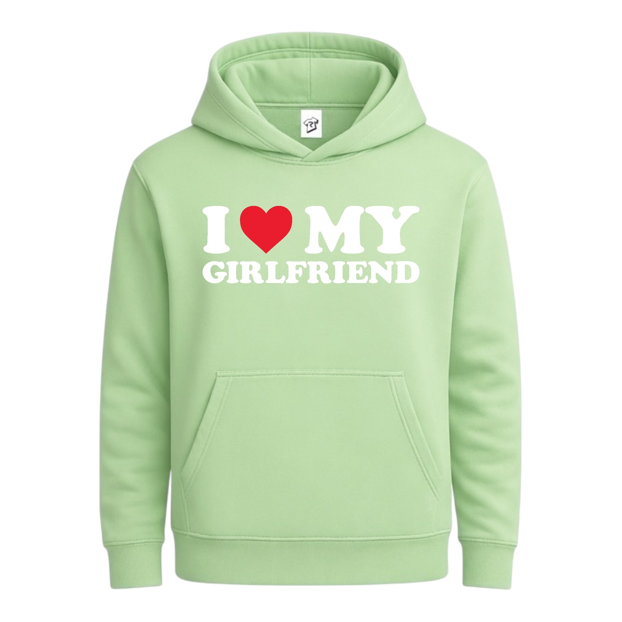 Tees Club streetwear hoodie I Love My Girlfriend - Hoodie Navy Size L detail