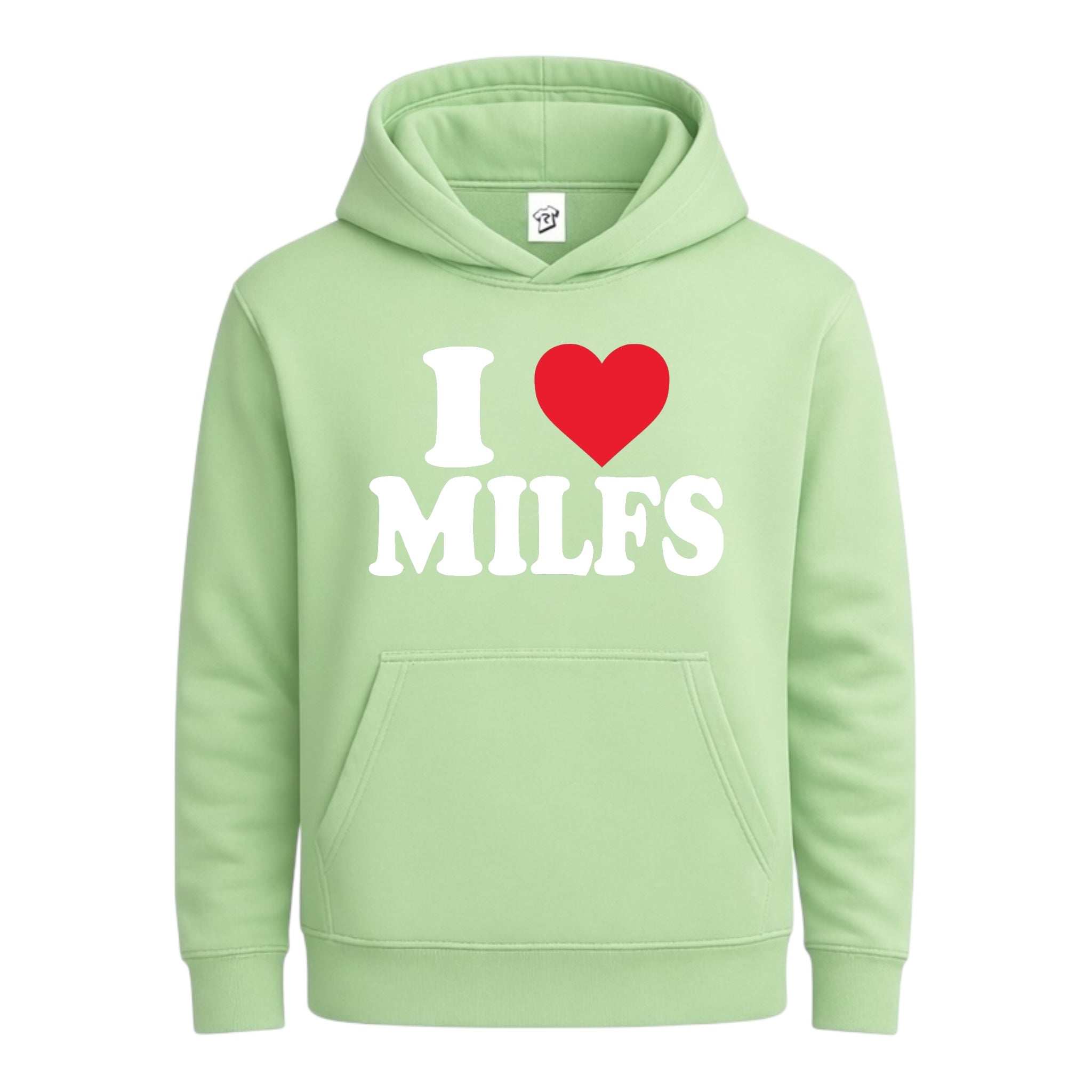 Tees Club streetwear hoodie I Love MILFS - Hoodie Navy Size L detail