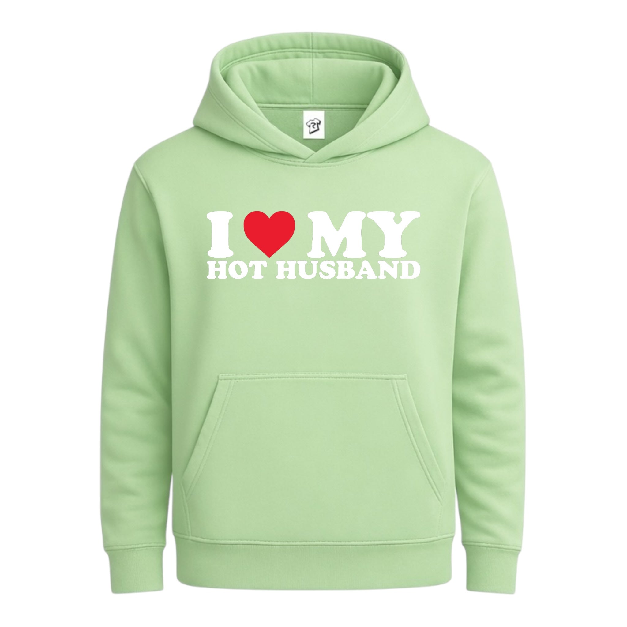 Tees Club streetwear hoodie I Love My Hot Husband - Hoodie Navy Size L detail