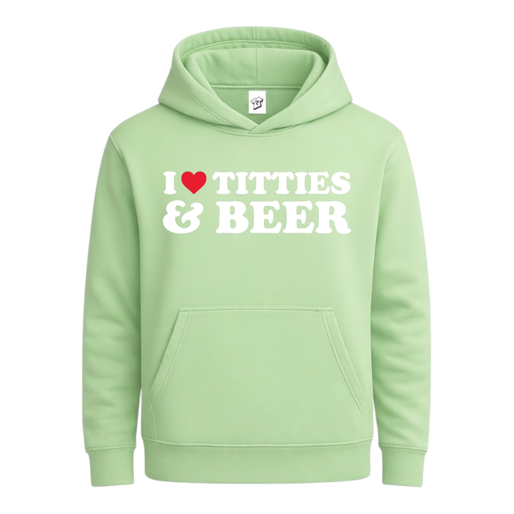 Tees Club streetwear hoodie I Love Titties & Beer - Hoodie Navy Size M detail