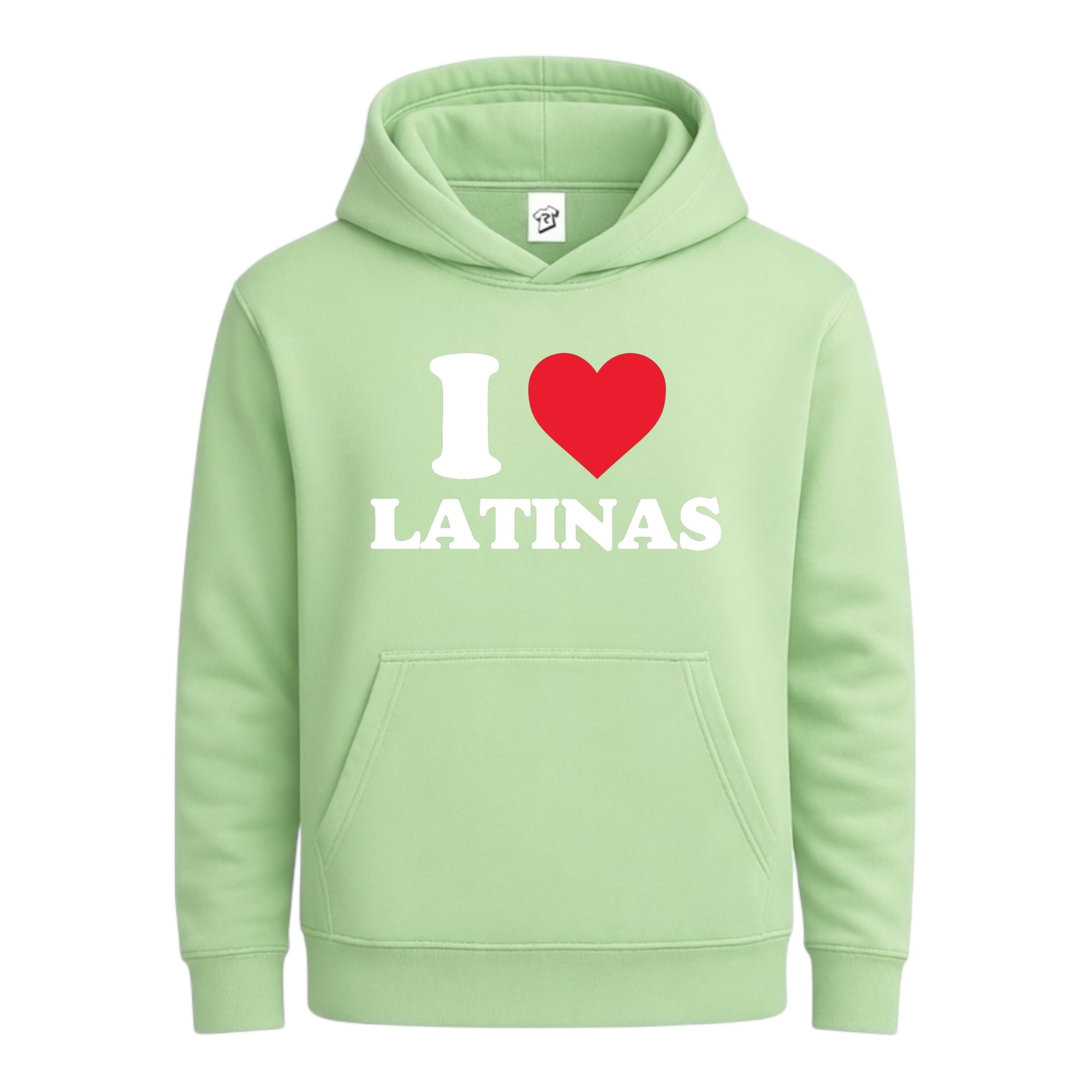 Tees Club streetwear hoodie I Love Latinas - Hoodie Navy Size S front view