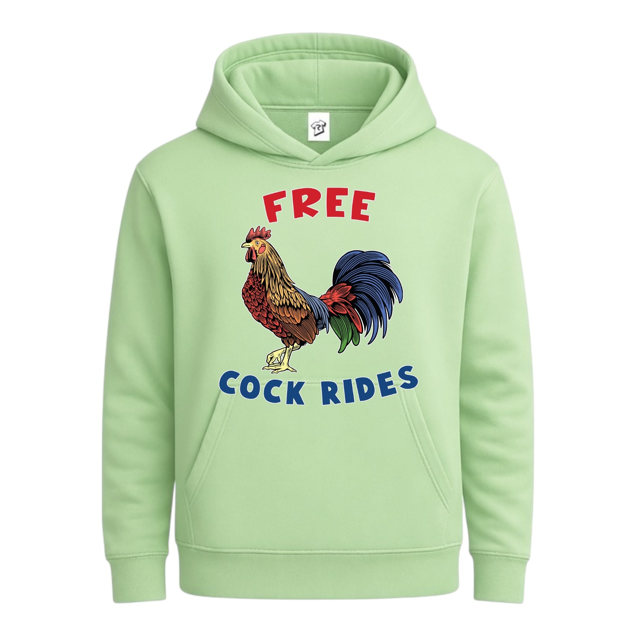 Tees Club streetwear hoodie Free Cock Rides - Hoodie Navy Size L detail