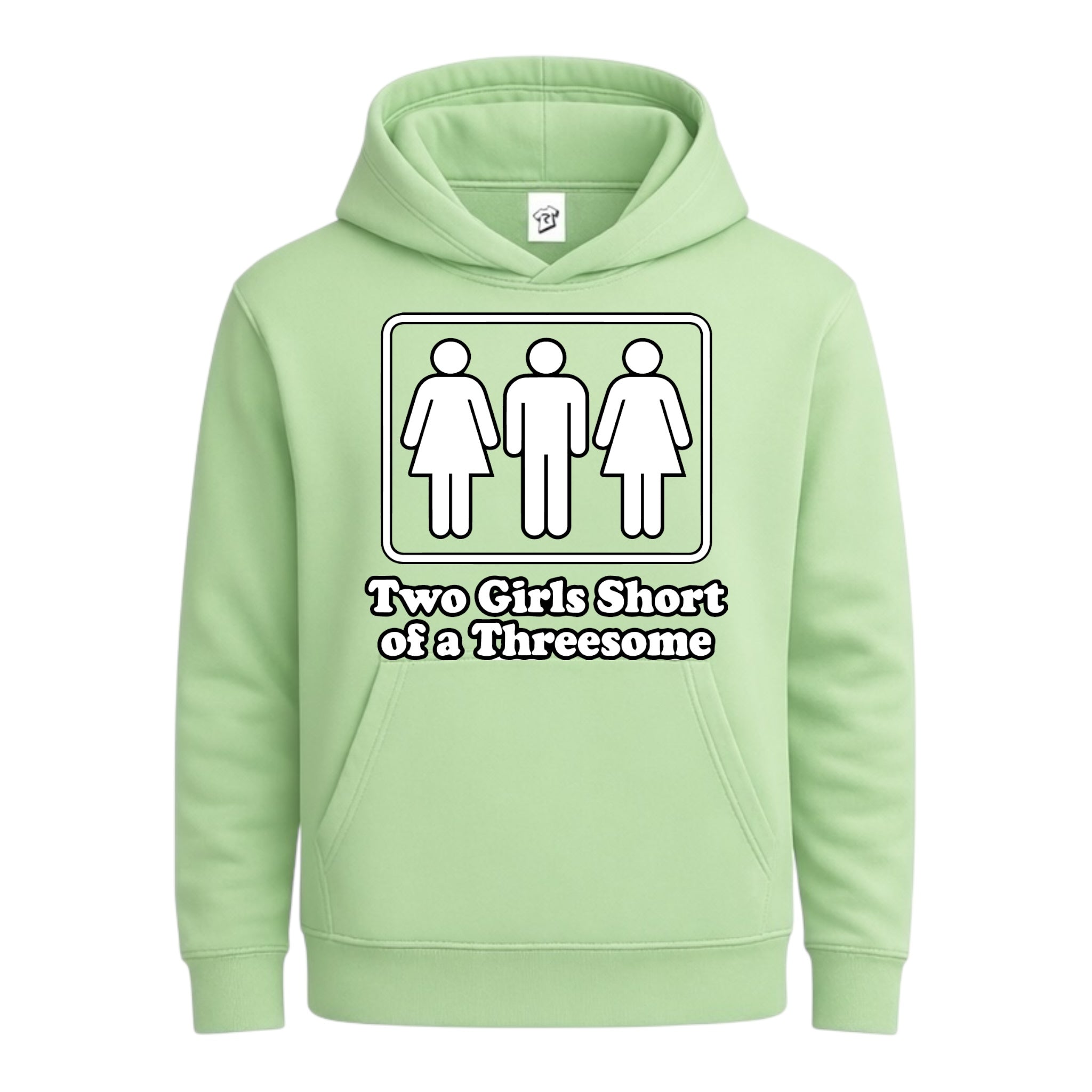 Tees Club streetwear hoodie Two Girls Short of a Threesome - Hoodie Navy Size L detail