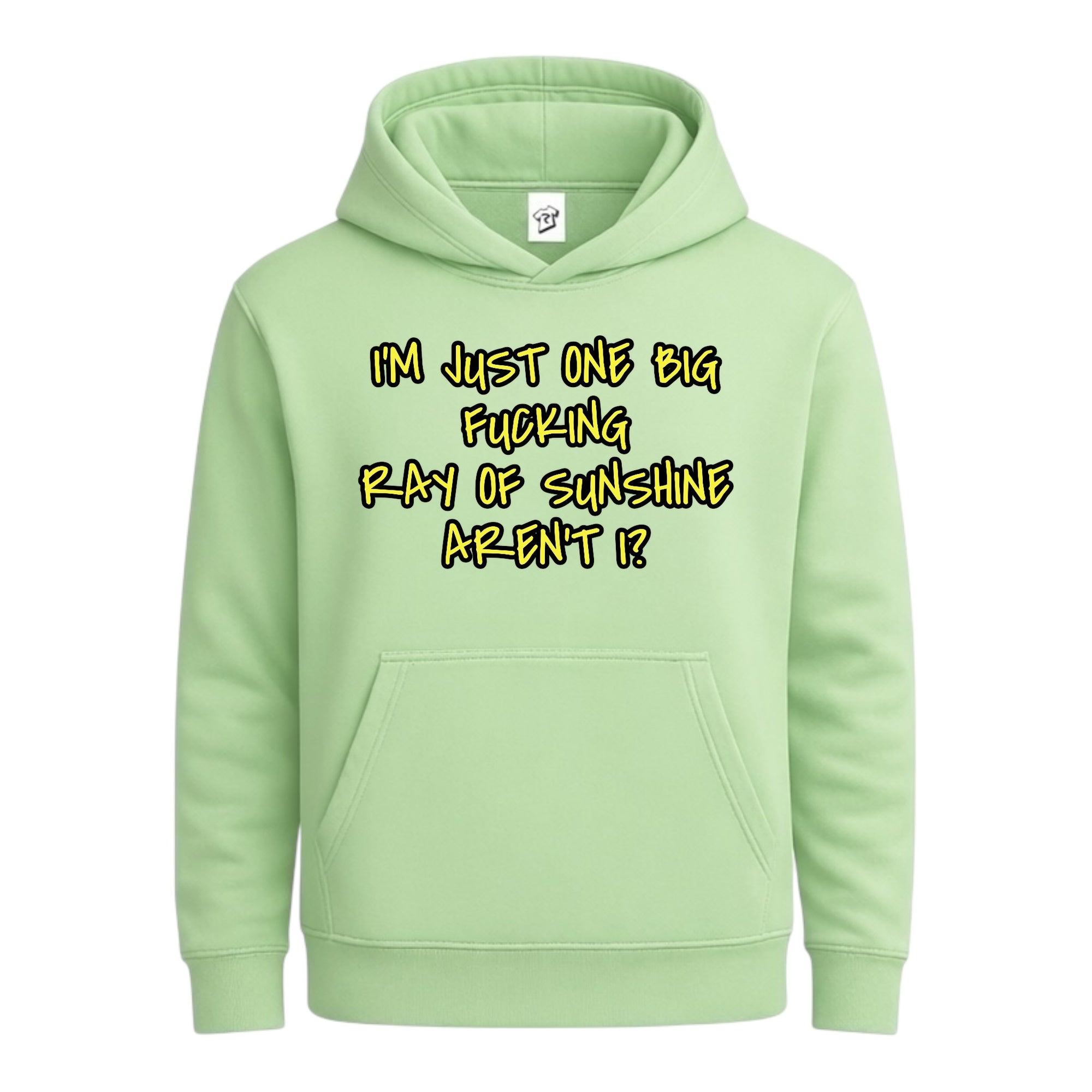 Tees Club streetwear hoodie I'm Just One Big Fucking Ray of Sunshine - Hoodie Navy Size S back view