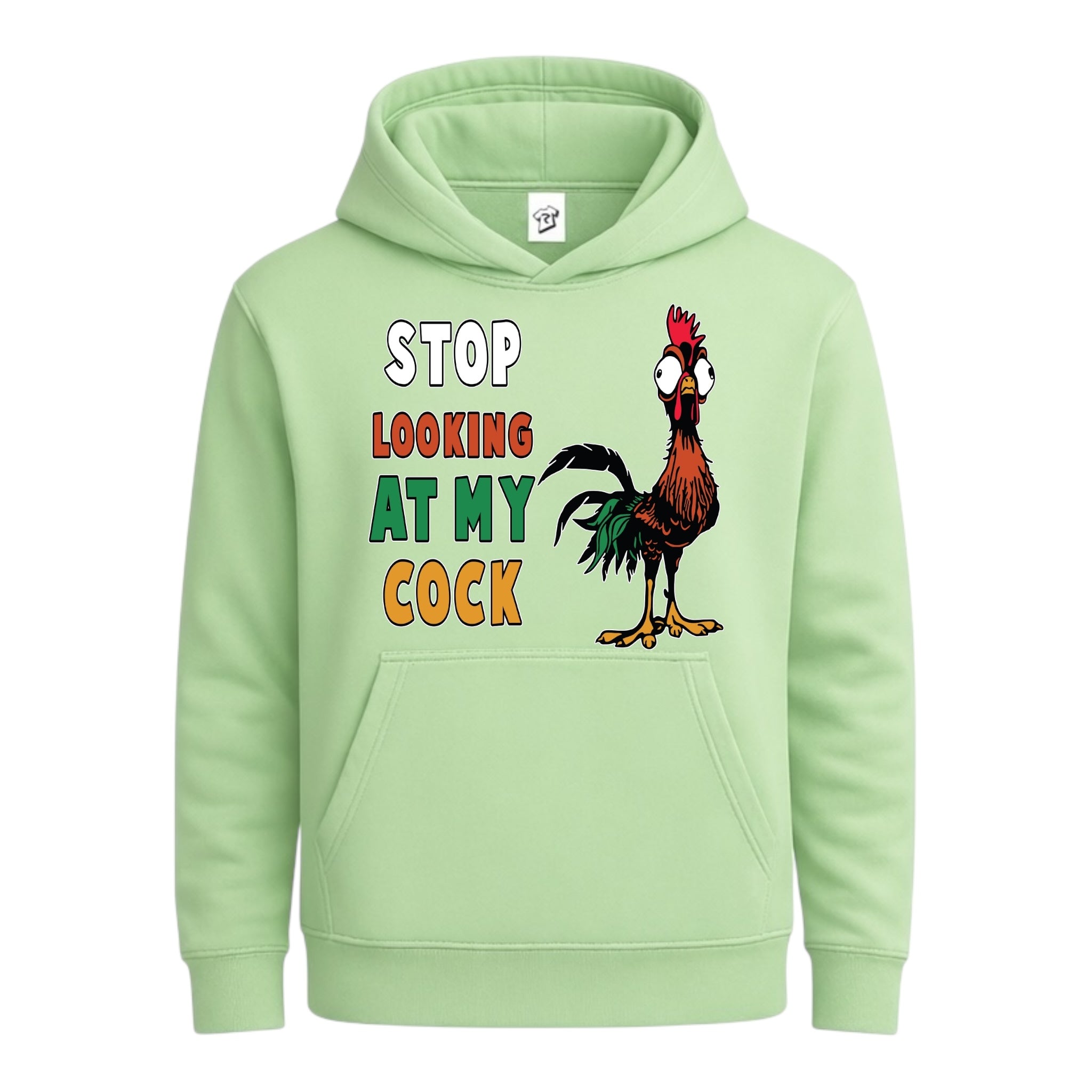 Tees Club streetwear hoodie Stop Looking At My Cock - Hoodie Navy Size L detail