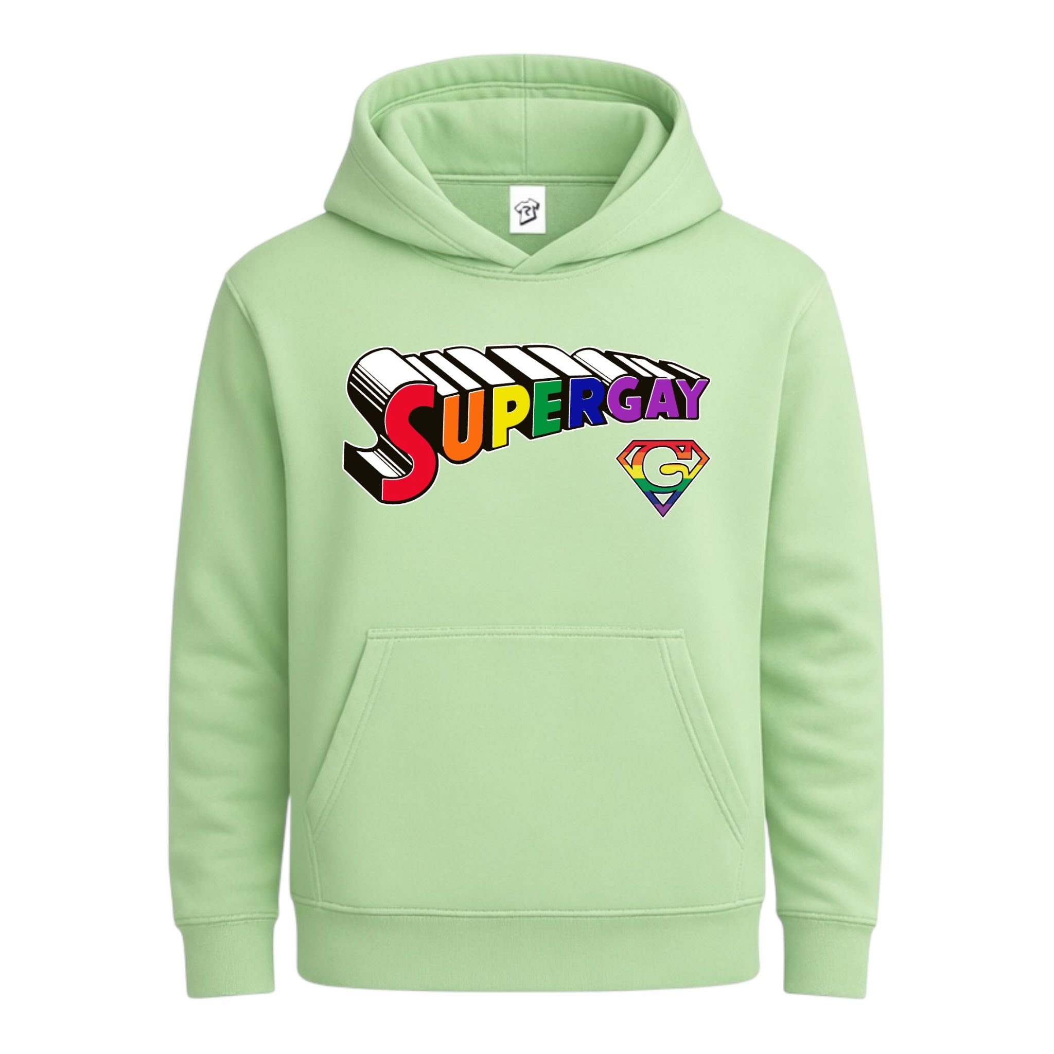 Tees Club streetwear hoodie Supergay - Hoodie Navy Size L detail