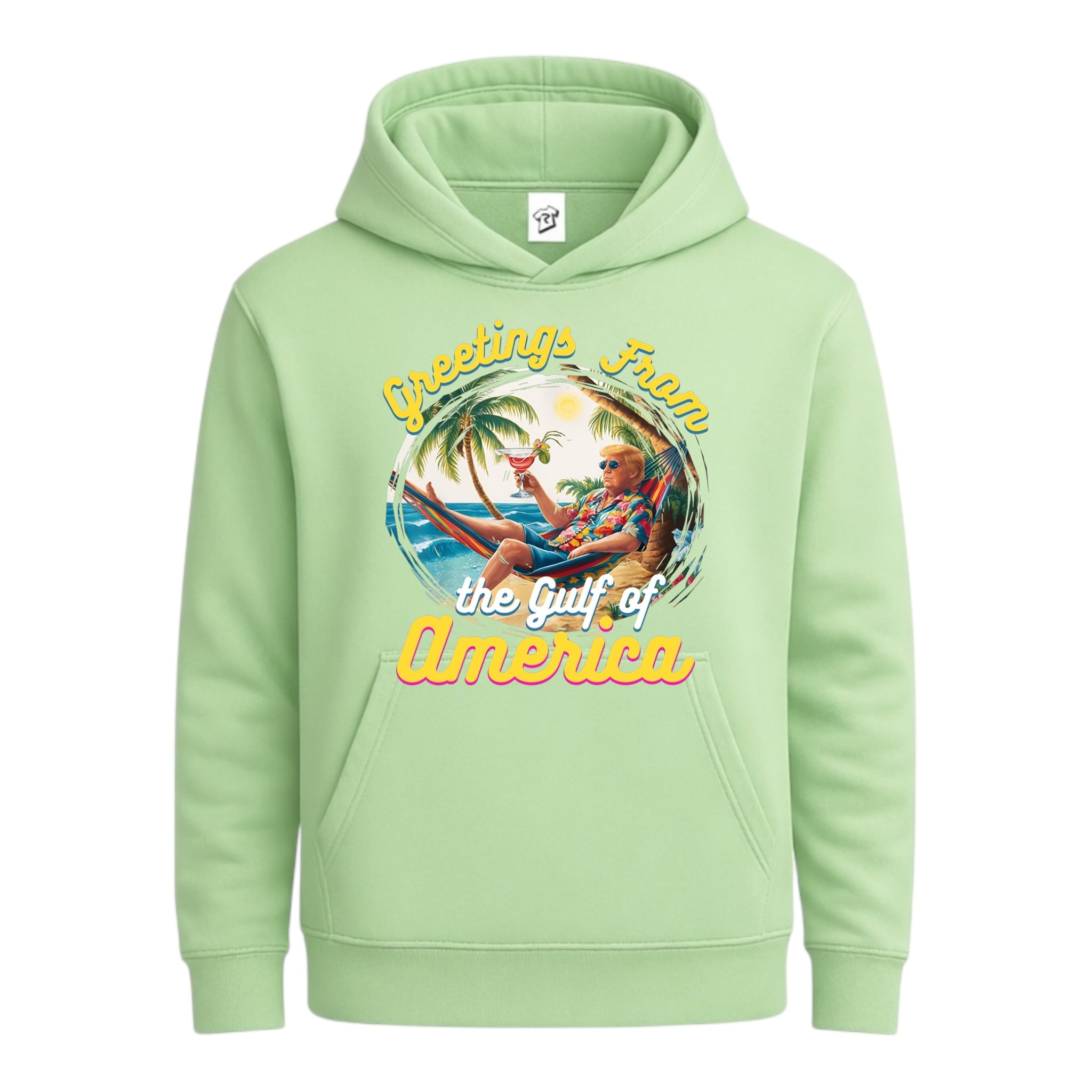 Tees Club streetwear hoodie Greetings From Gulf of America - Hoodie Navy Size L detail