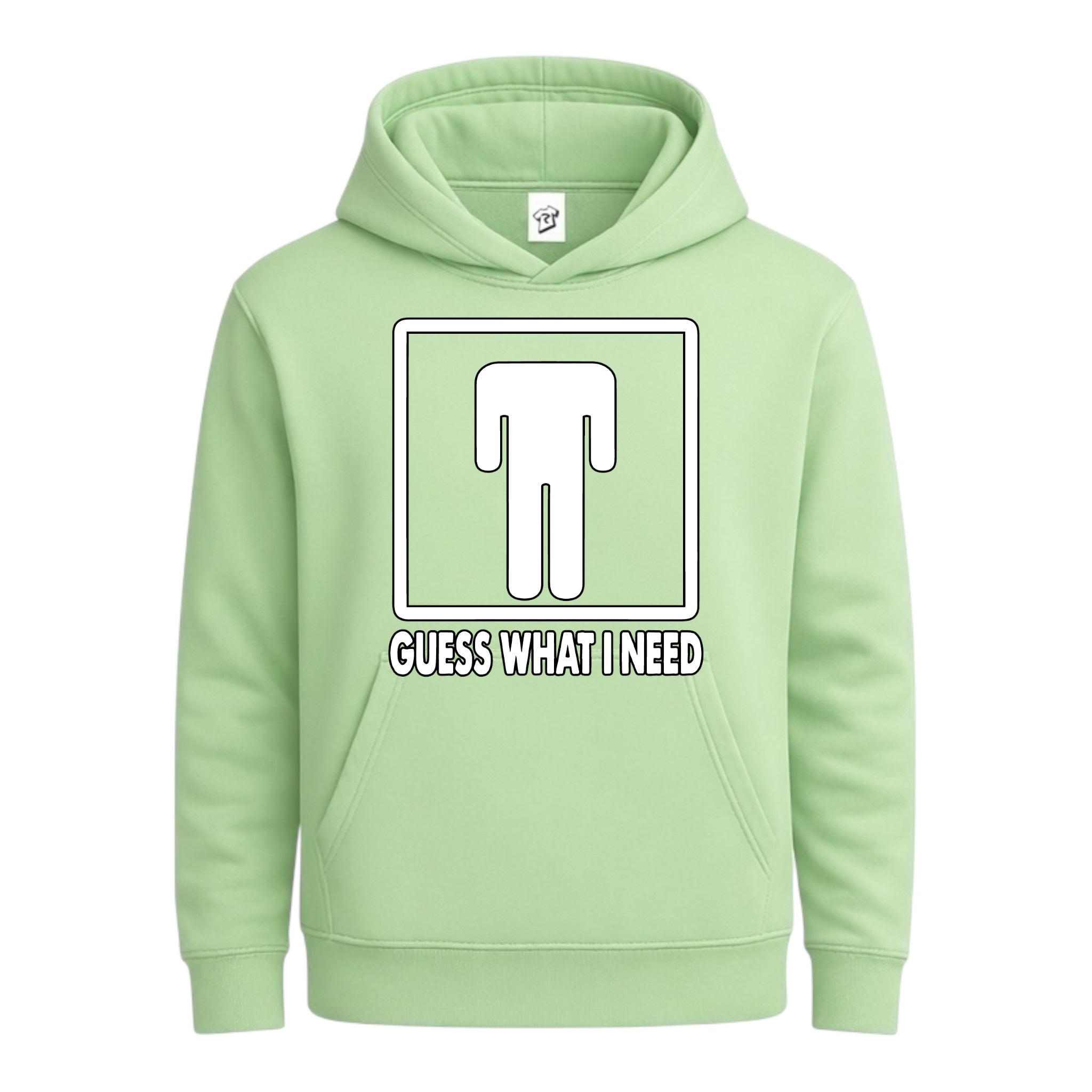 Tees Club streetwear hoodie Guess What I Need - Hoodie Navy Size L detail