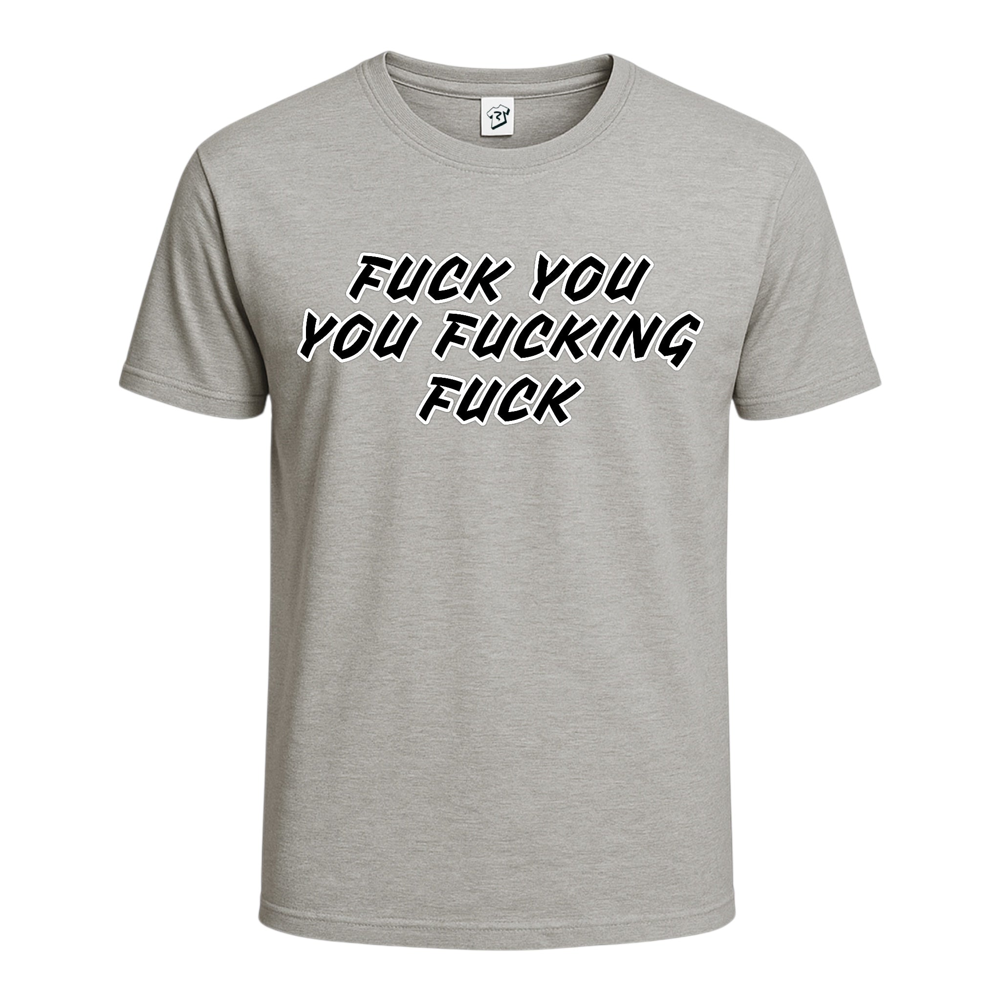 Tees Club graphic tee Fuck You You Fucking Fuck - Cotton Tee Navy Size S front view