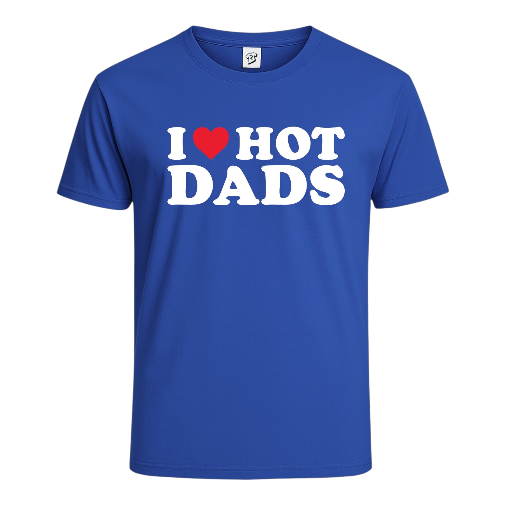 Tees Club graphic tee I Love Hot Dads - Cotton Tee Navy Size L detail
