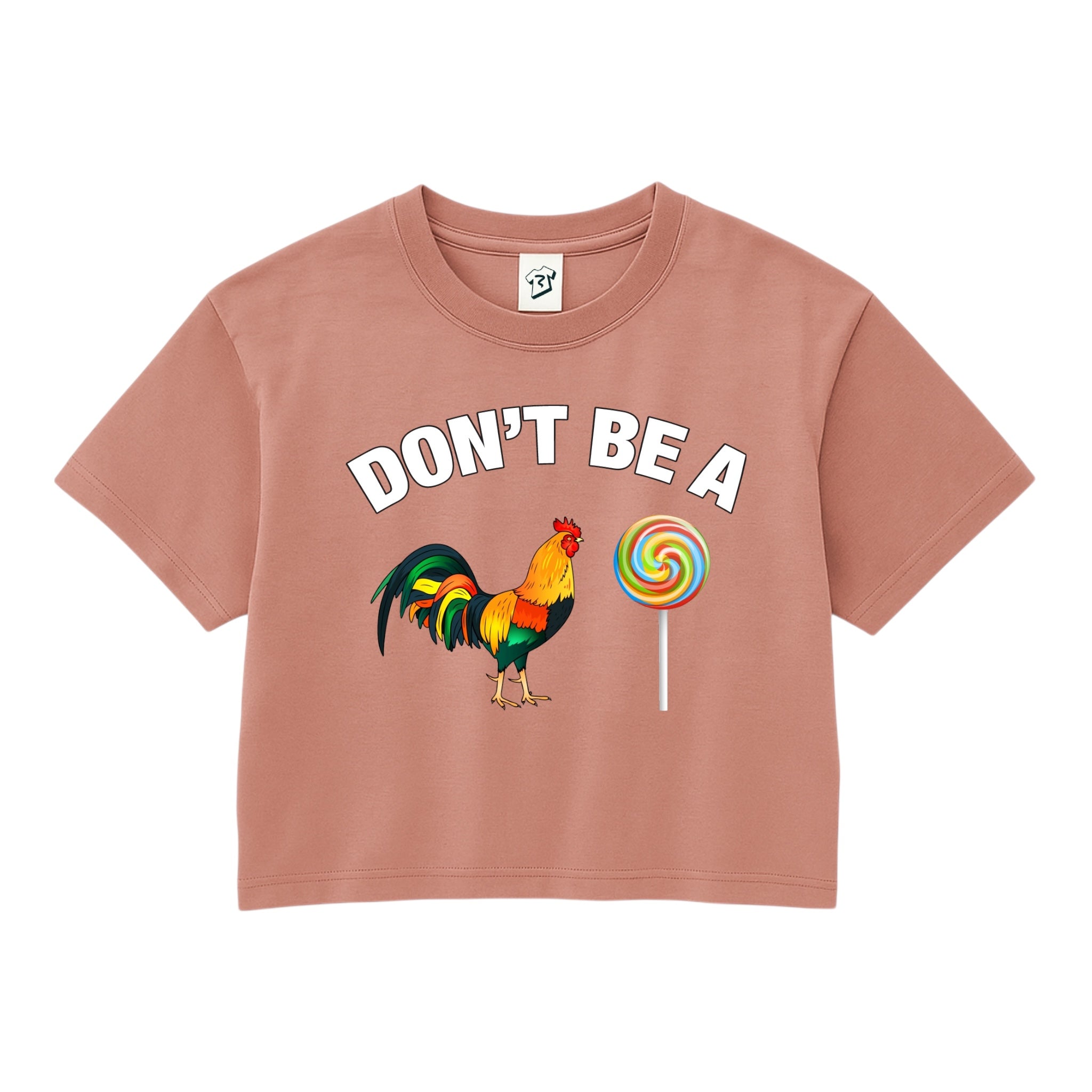 Tees Club crop top Don't Be a Cock Sucker - Crop Top Black Size S detail