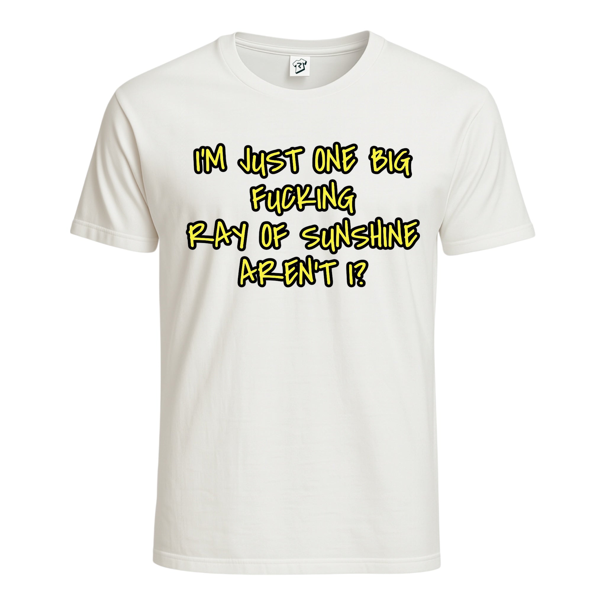 Tees Club graphic tee I'm Just One Big Fucking Ray of Sunshine - Cotton Tee Navy Size XL detail