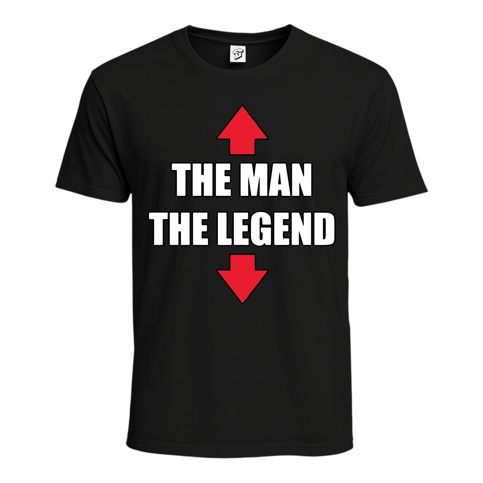 Tees Club graphic tee The Man The Legend - Cotton Tee Navy Size M detail