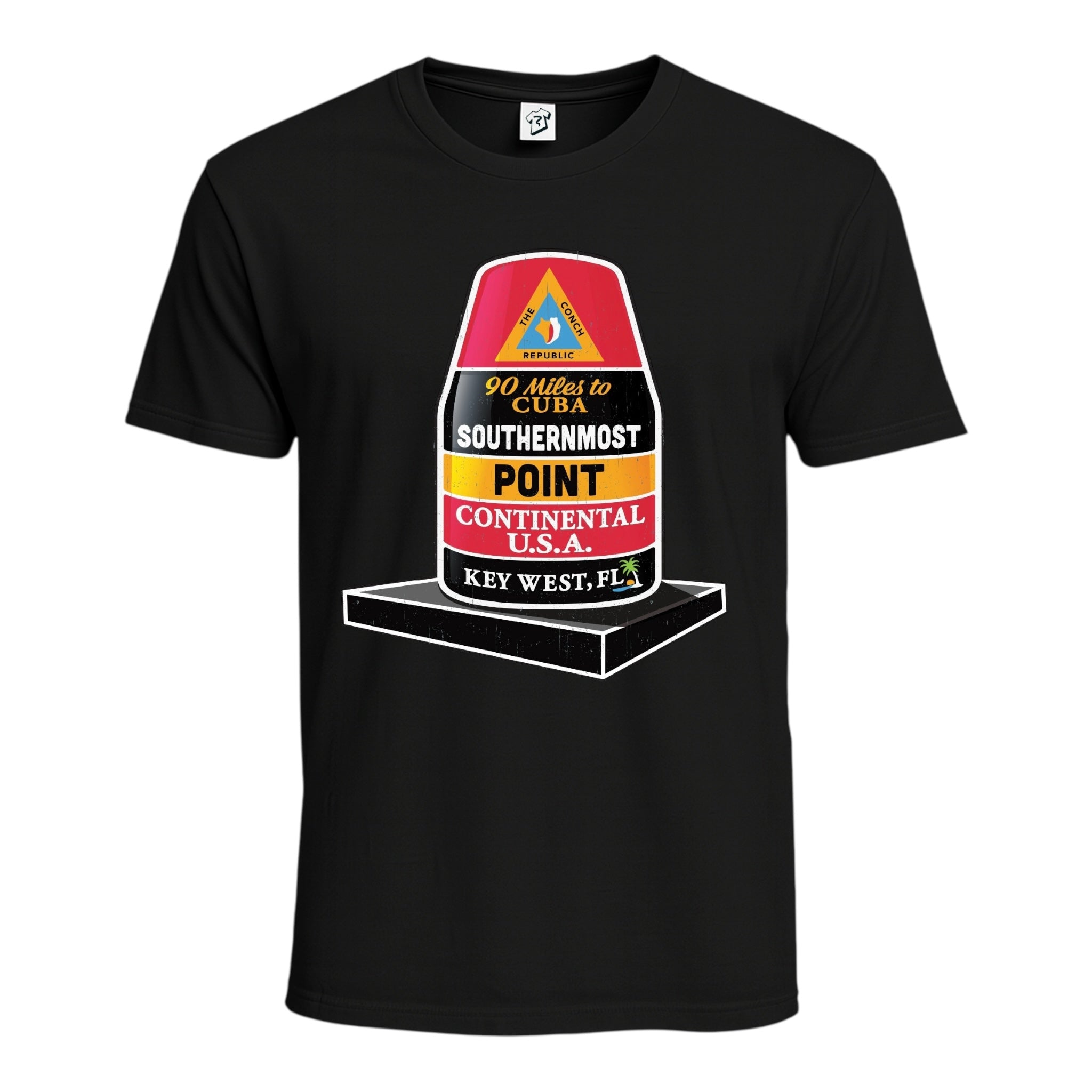 Tees Club graphic tee Southernmost Point KW - Cotton Tee Navy Size M detail