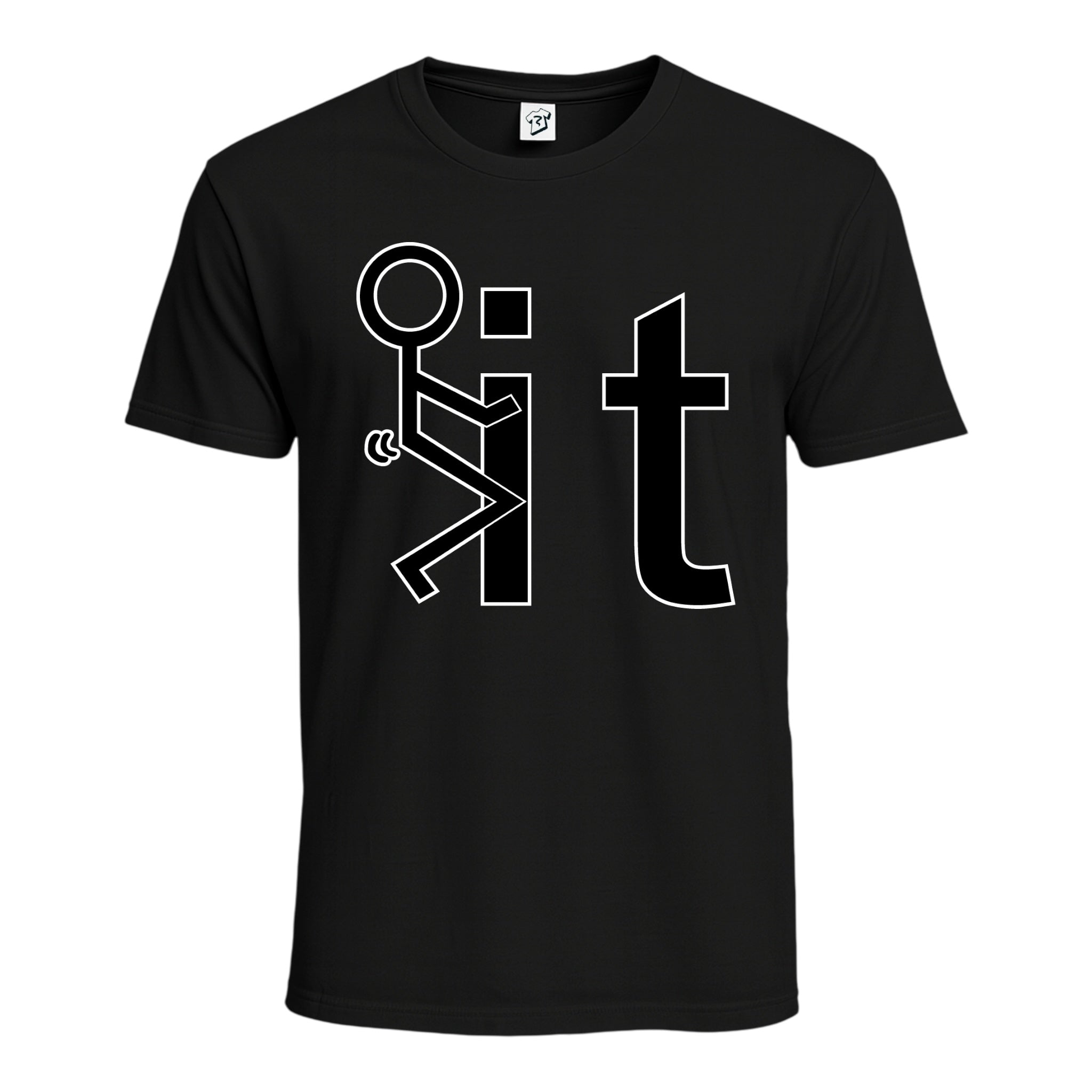 Tees Club graphic tee Fuck It - Cotton Tee Navy Size S front view