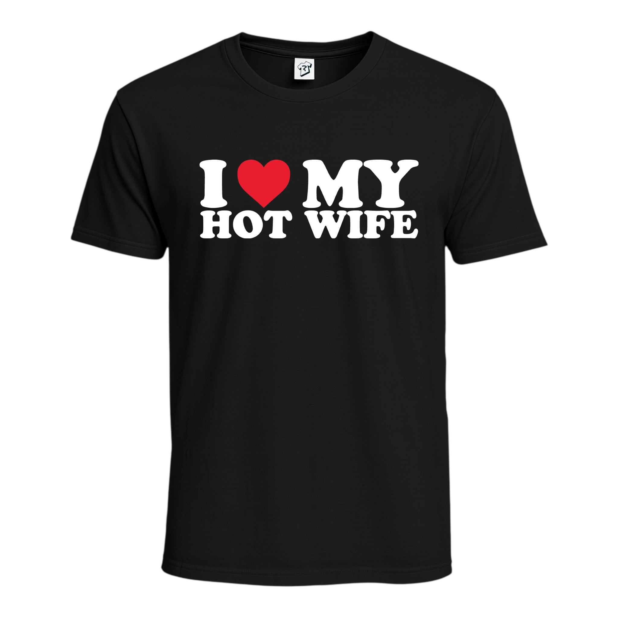 Tees Club graphic tee I Love My Hot Wife - Cotton Tee Navy Size M detail