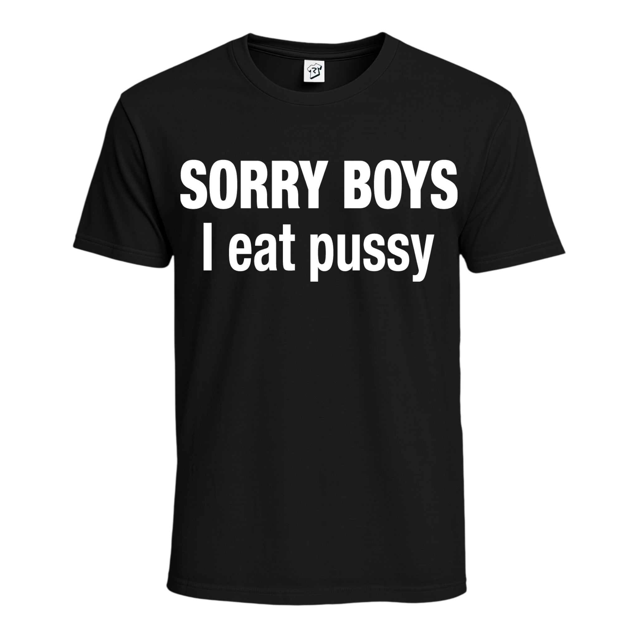Tees Club graphic tee Sorry Boys I Eat Pussy - Cotton Tee Navy Size M detail