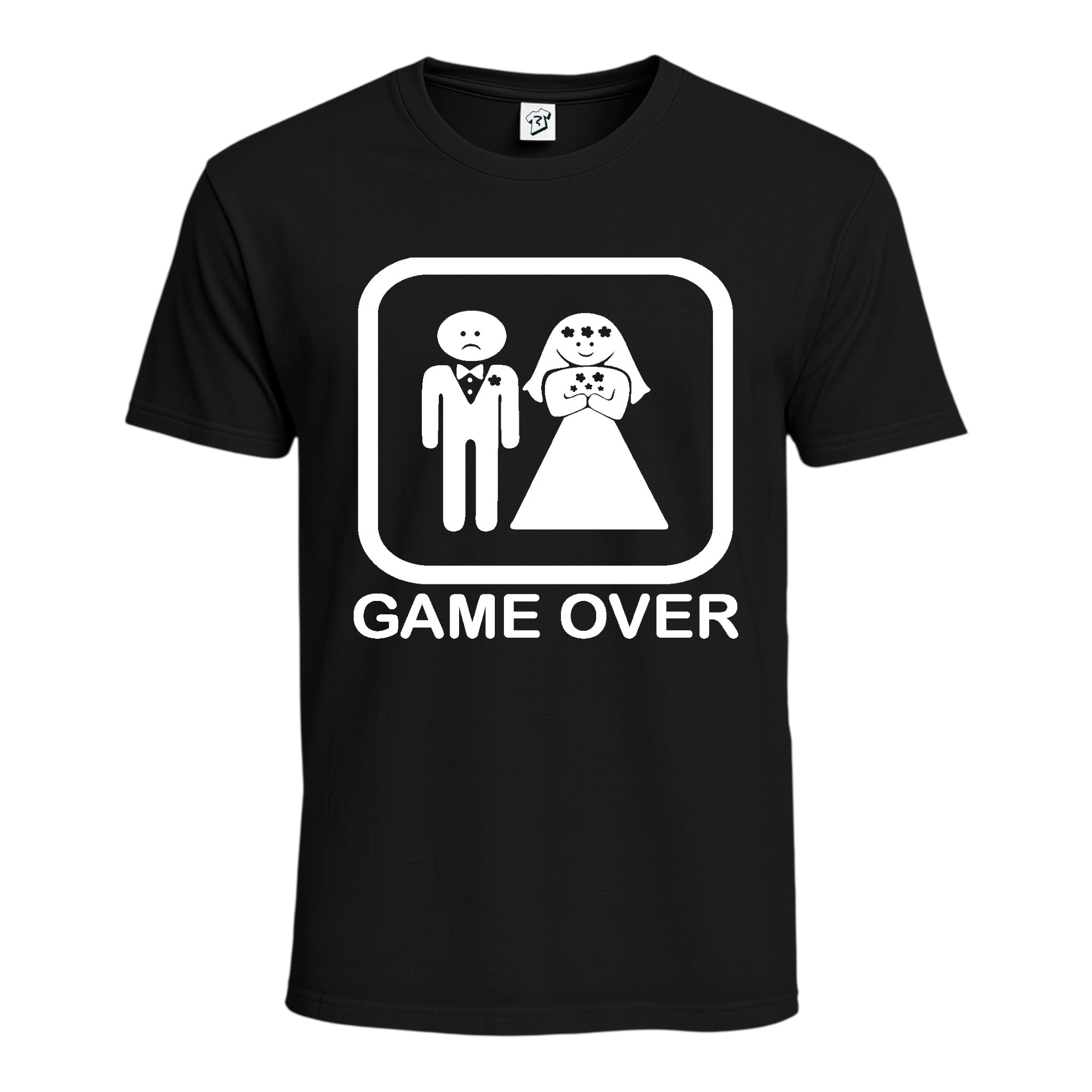 Tees Club graphic tee Game Over - Cotton Tee Navy Size M detail