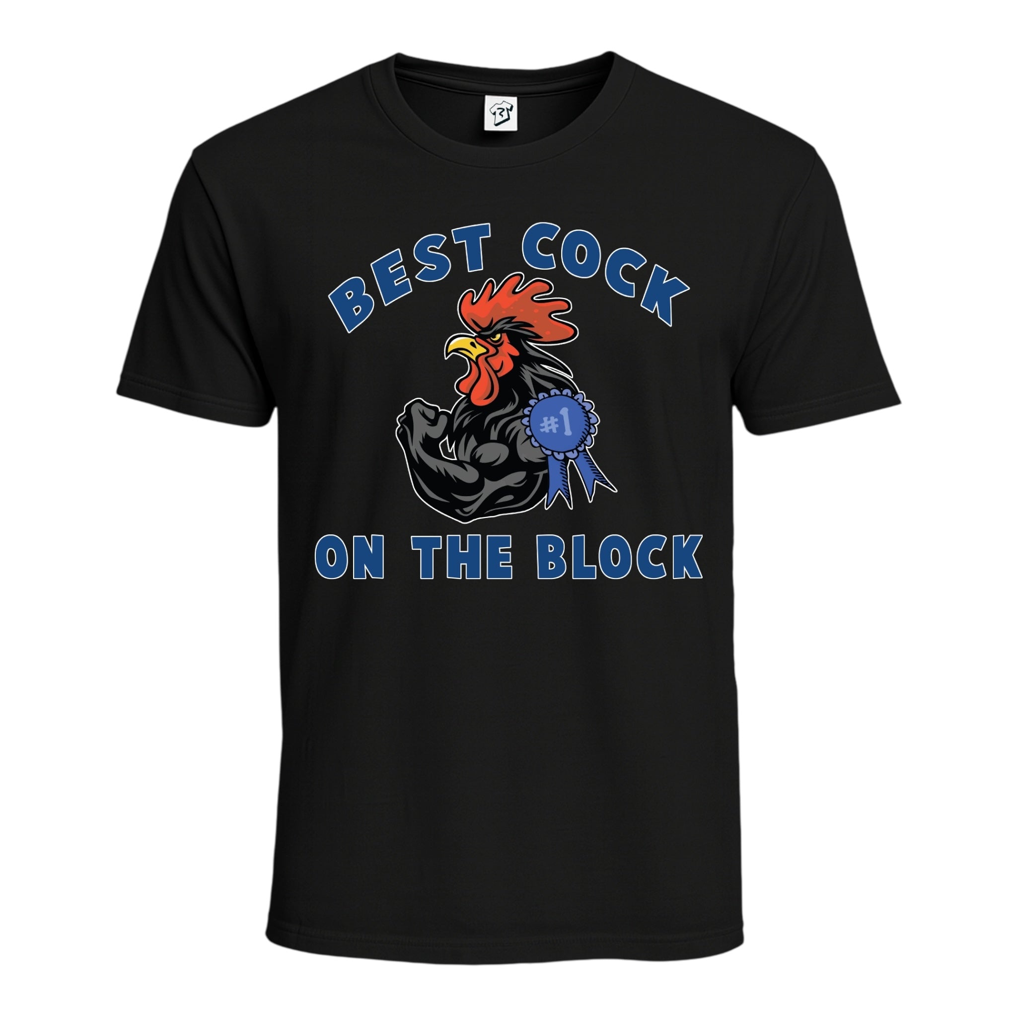 Tees Club graphic tee Best Cock On The Block - Cotton Tee Navy Size L detail