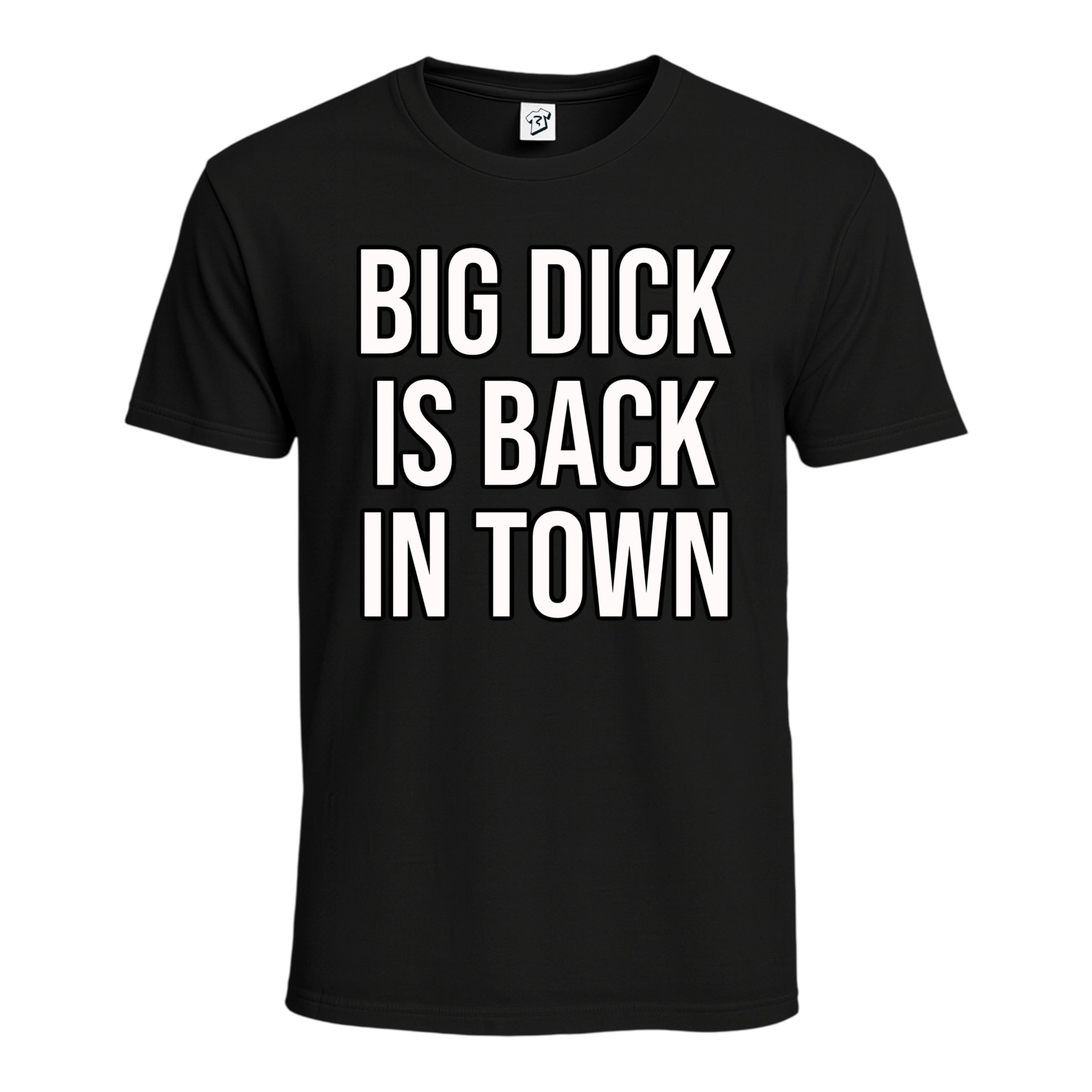 Tees Club graphic tee Big Dick Is Back in Town - Cotton Tee Navy Size M detail