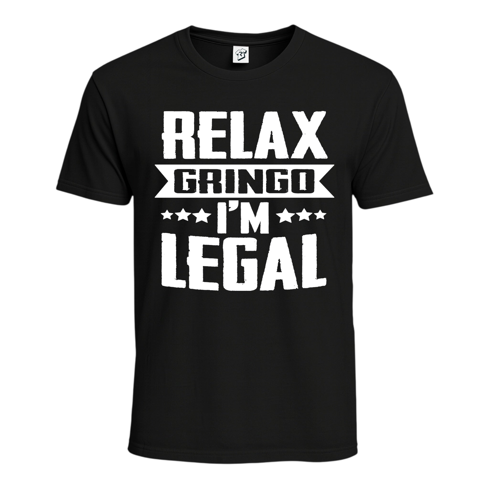 Tees Club graphic tee Relax Gringo I'm Legal - Cotton Tee Navy Size M detail