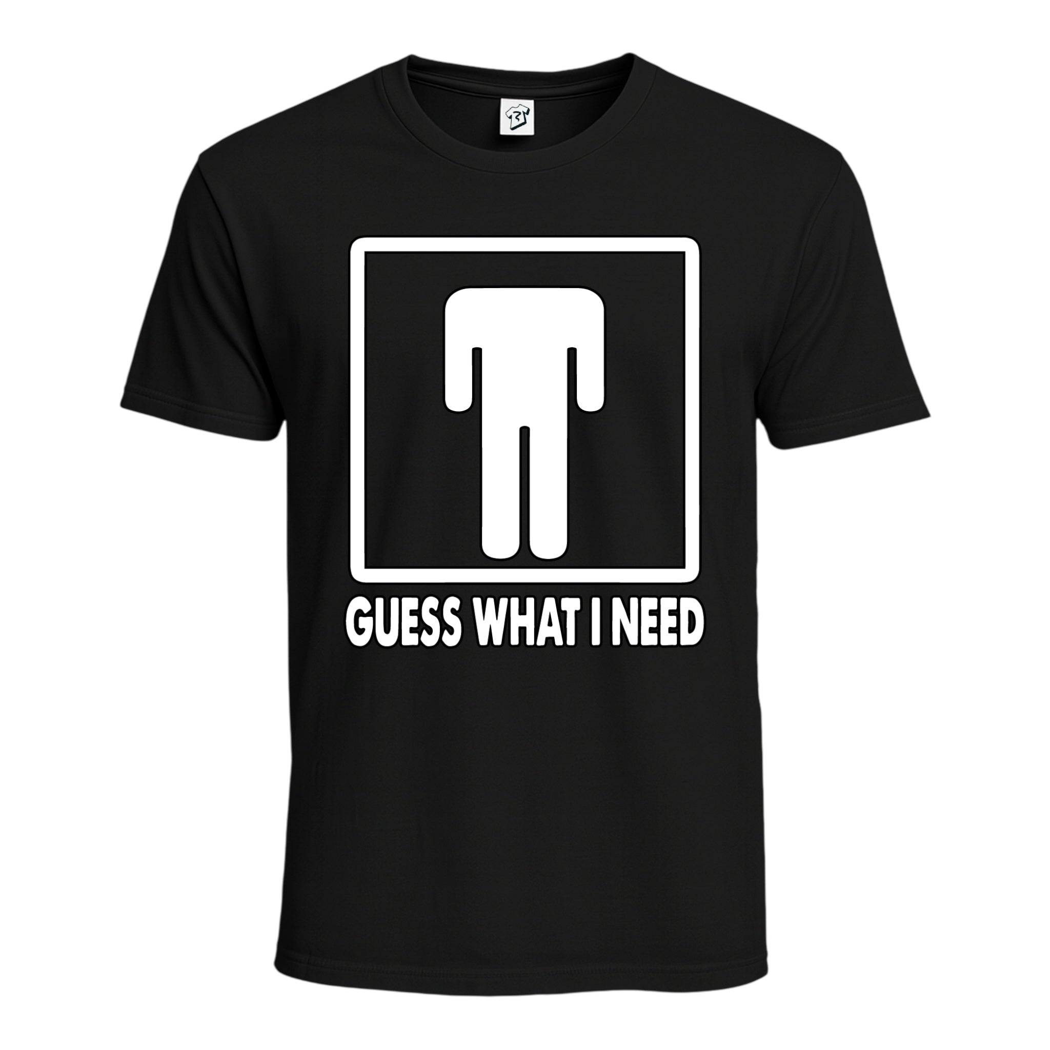 Tees Club graphic tee Guess What I Need - Cotton Tee Navy Size M detail