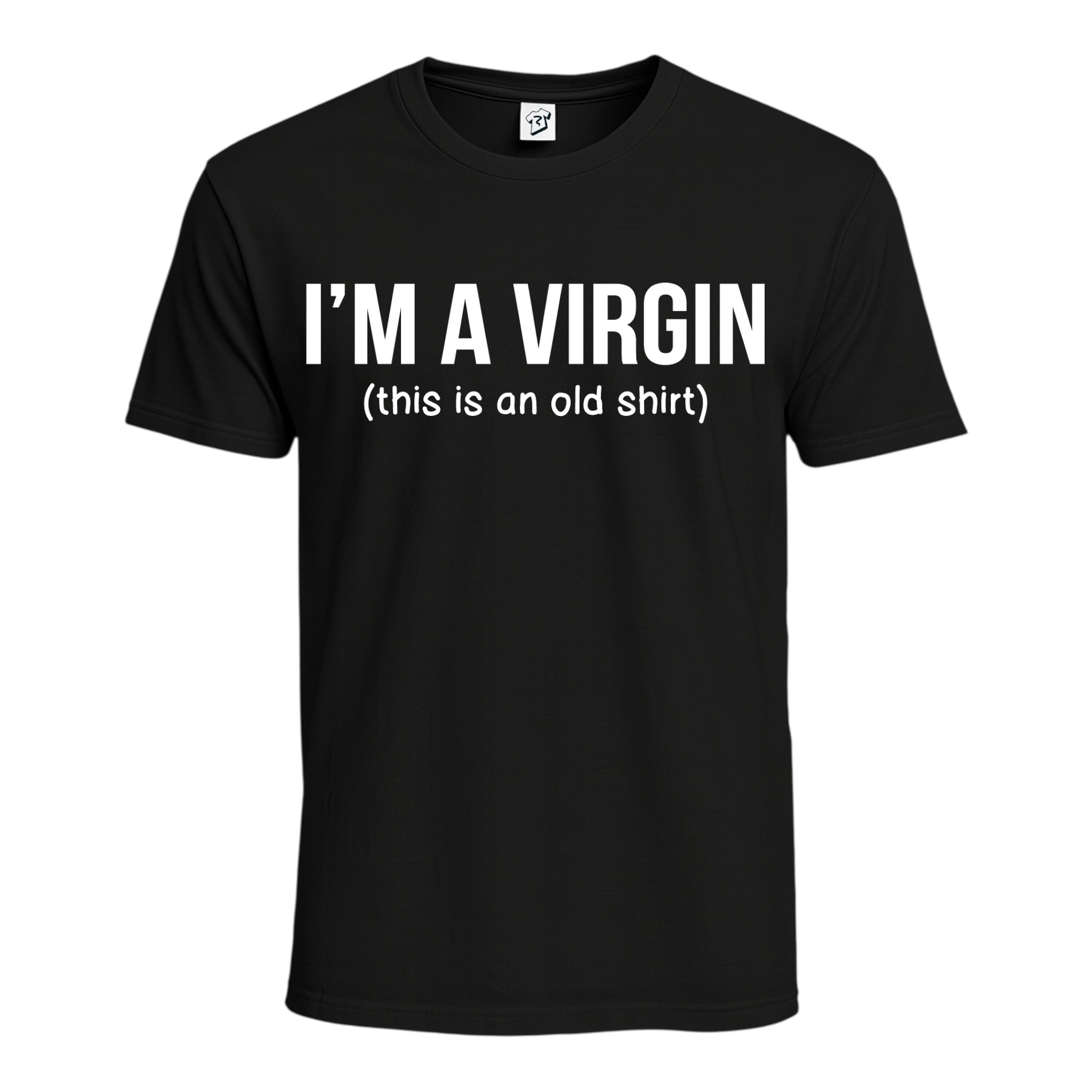 Tees Club graphic tee I'm a Virgin (This Is an Old Shirt) - Cotton Tee Navy Size L detail