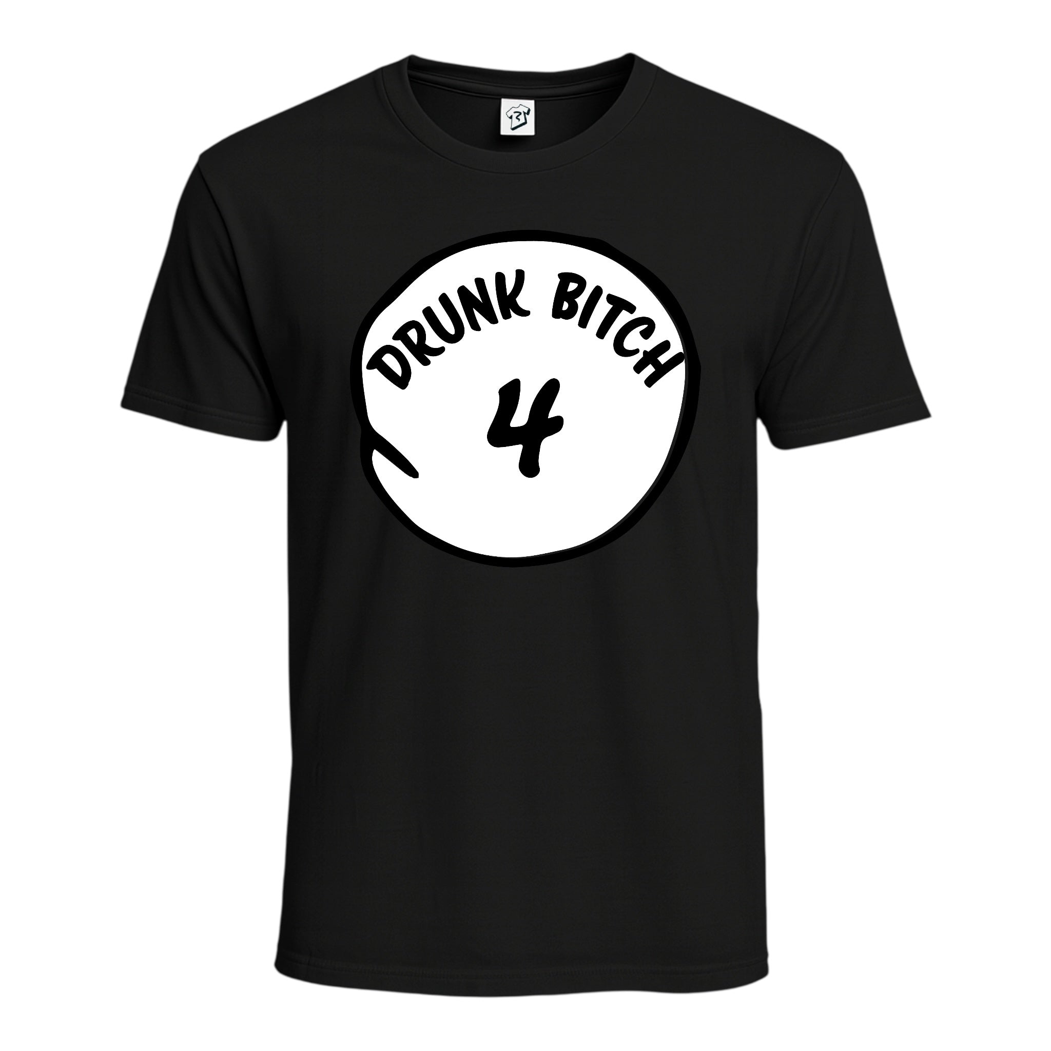 Tees Club graphic tee Drunk Bitch 4 - Cotton Tee Navy Size M detail