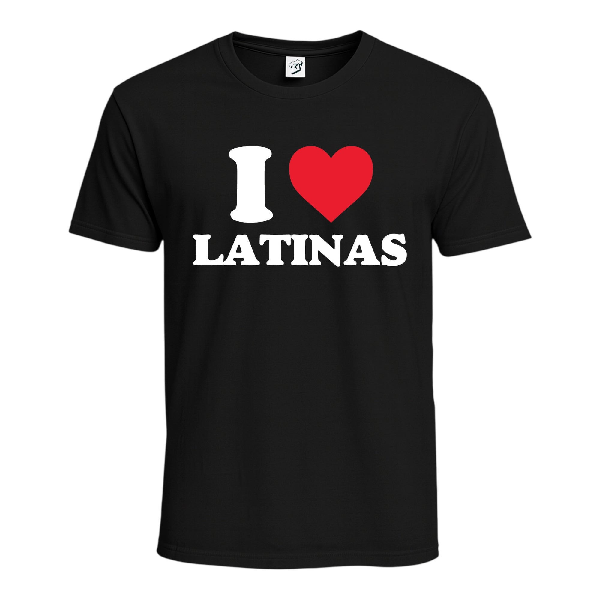 Tees Club graphic tee I Love Latinas - Cotton Tee Navy Size S front view