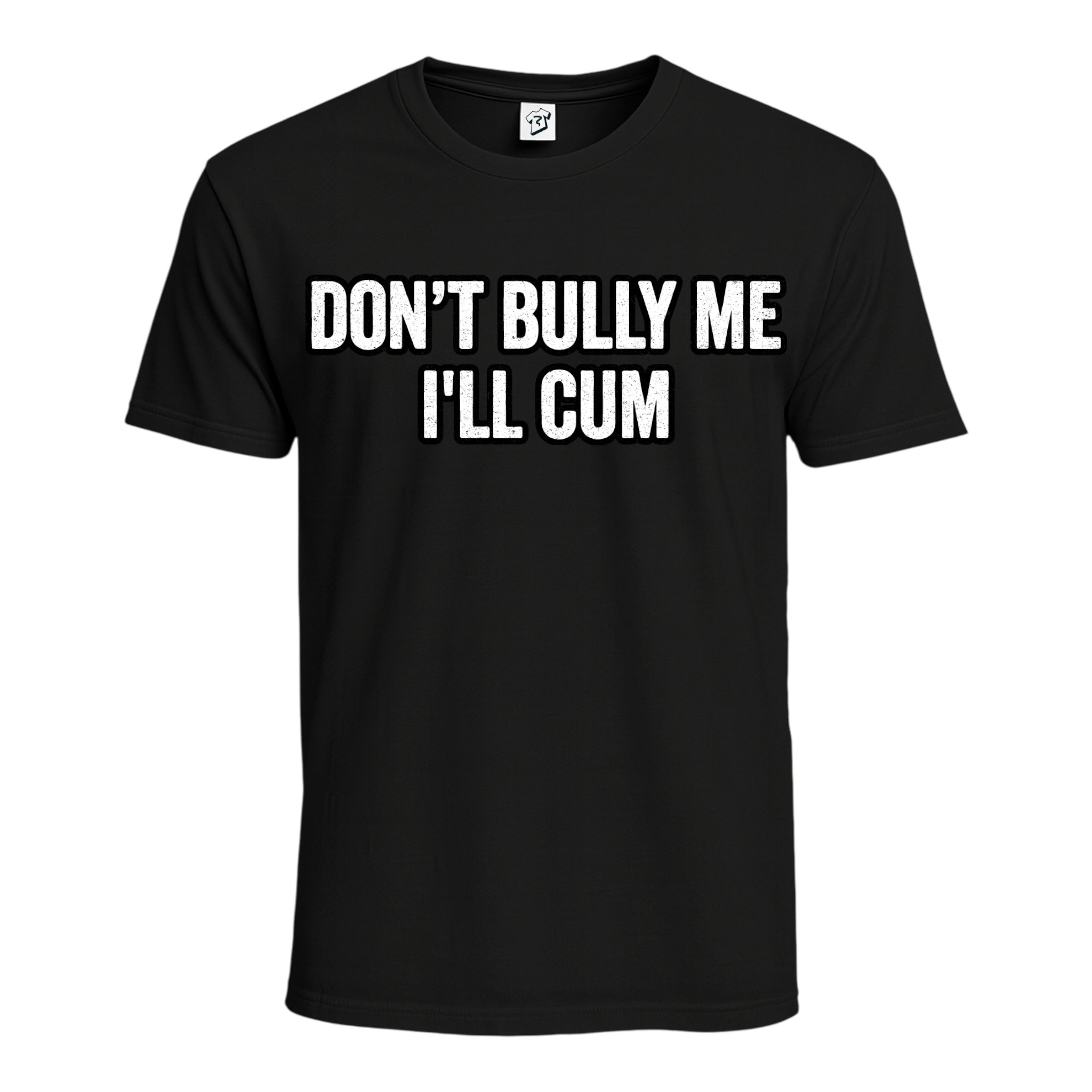 Tees Club graphic tee Don't Bully Me I'll Cum - Cotton Tee Navy Size M detail