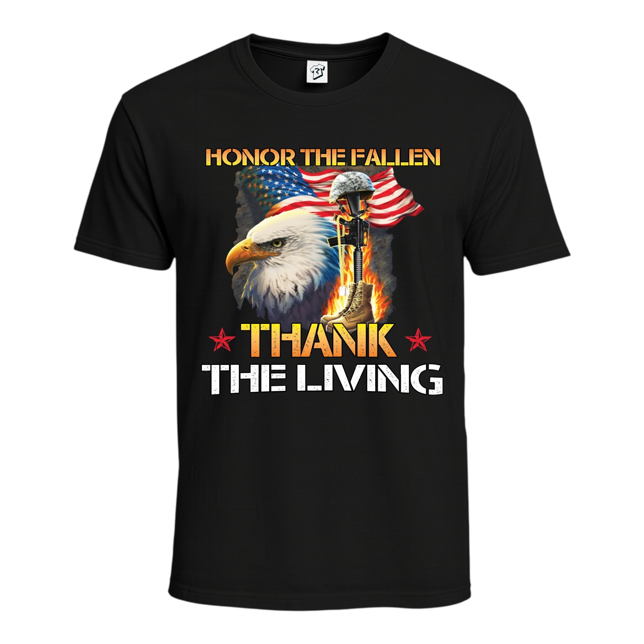 Tees Club graphic tee Honor the Fallen Thank the living - Cotton Tee Navy Size M detail