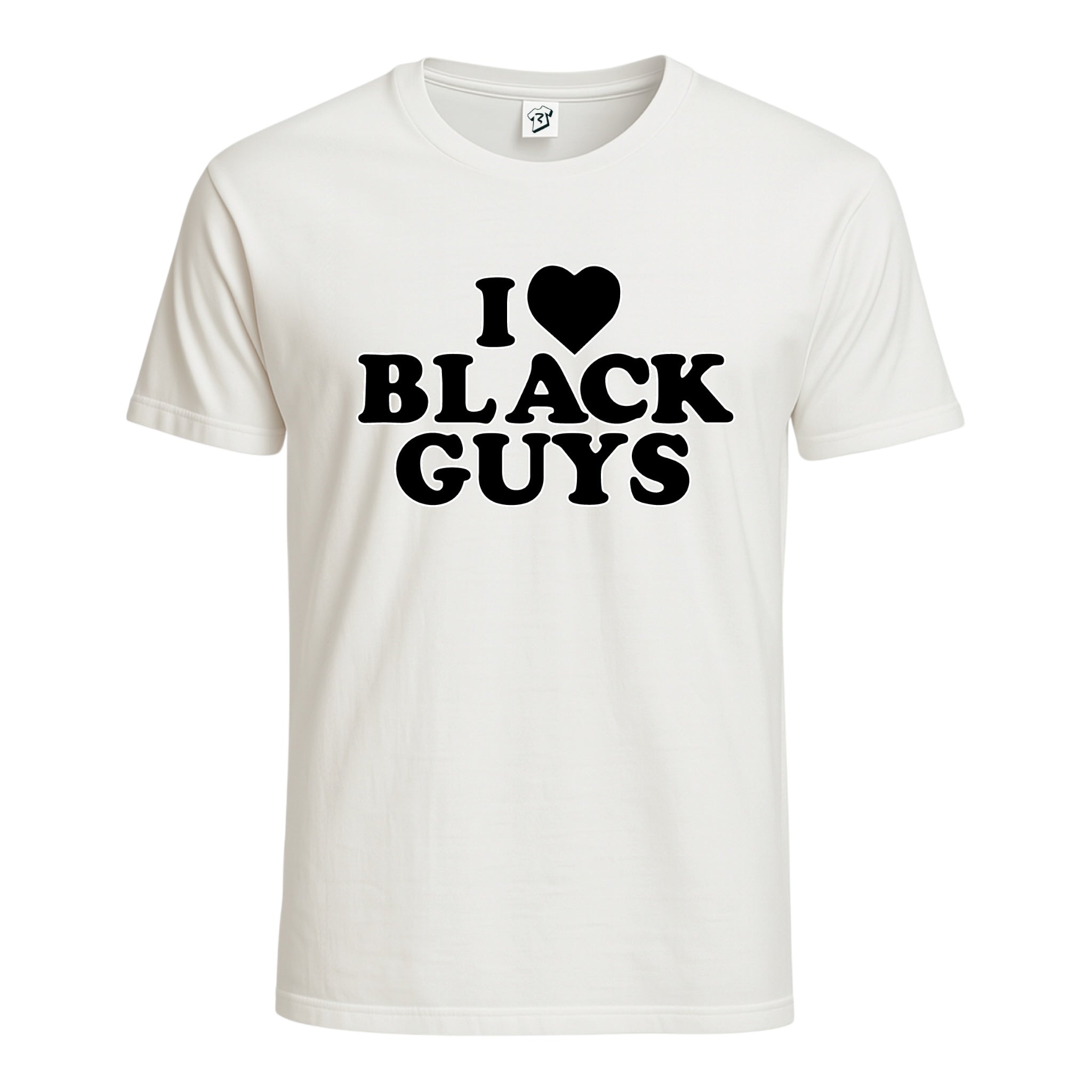 Tees Club graphic tee I Love Black Guys (Black) - Cotton Tee Navy Size XL detail