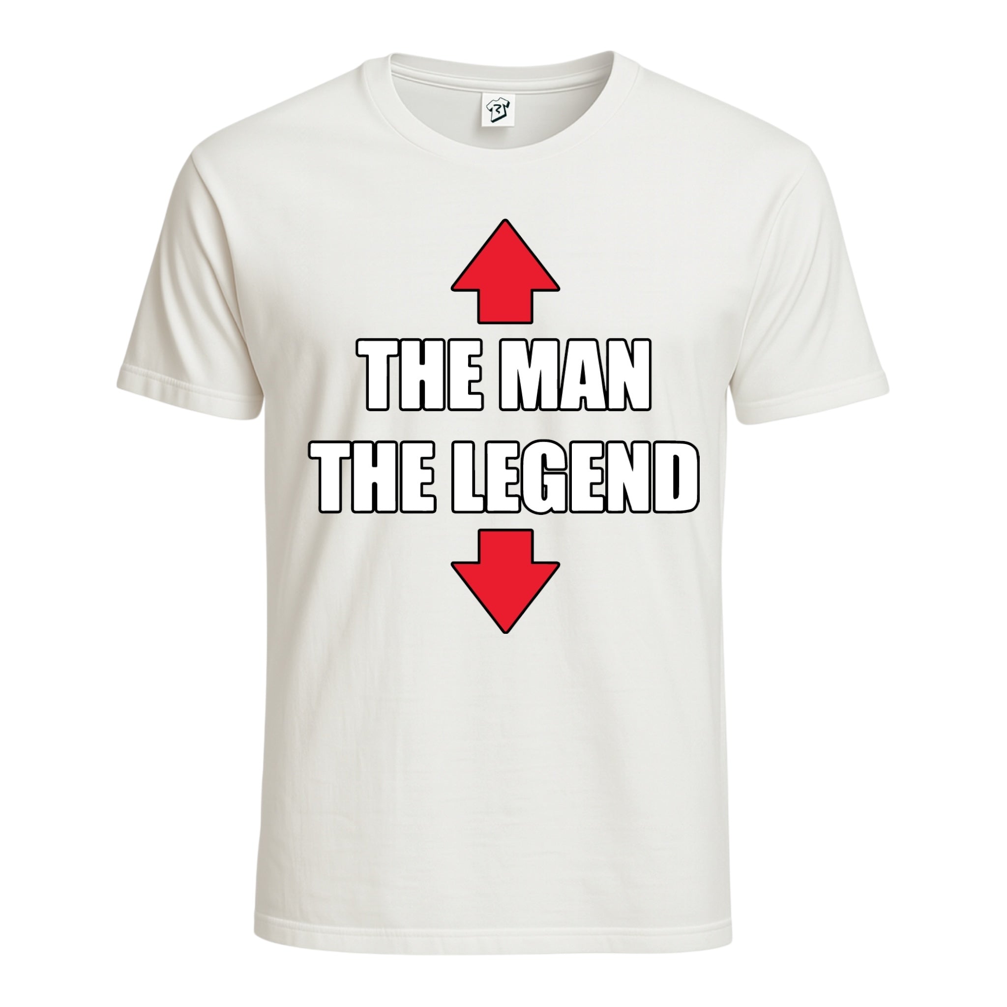 Tees Club graphic tee The Man The Legend - Cotton Tee Navy Size 2XL detail