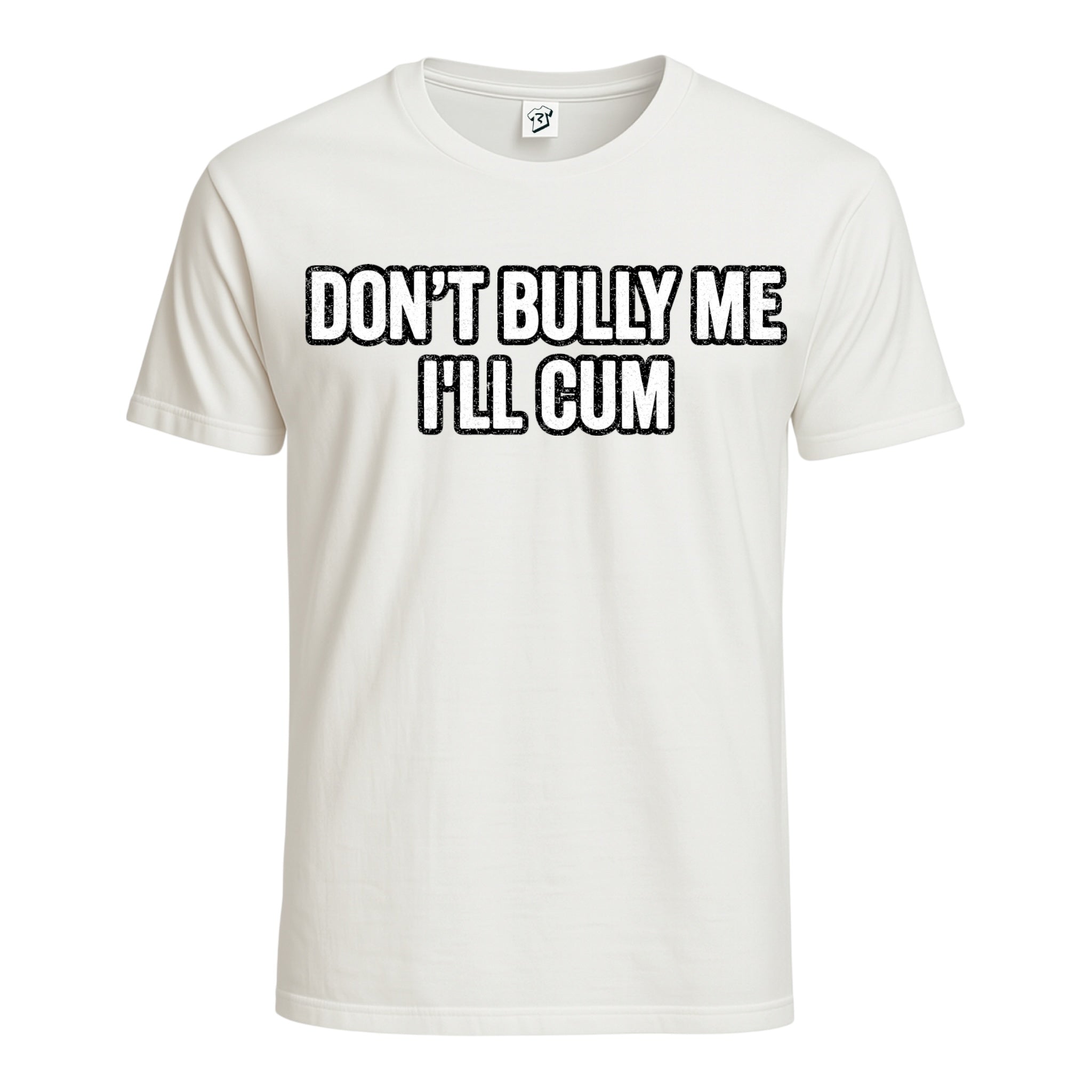 Tees Club graphic tee Don't Bully Me I'll Cum - Cotton Tee Navy Size 2XL detail