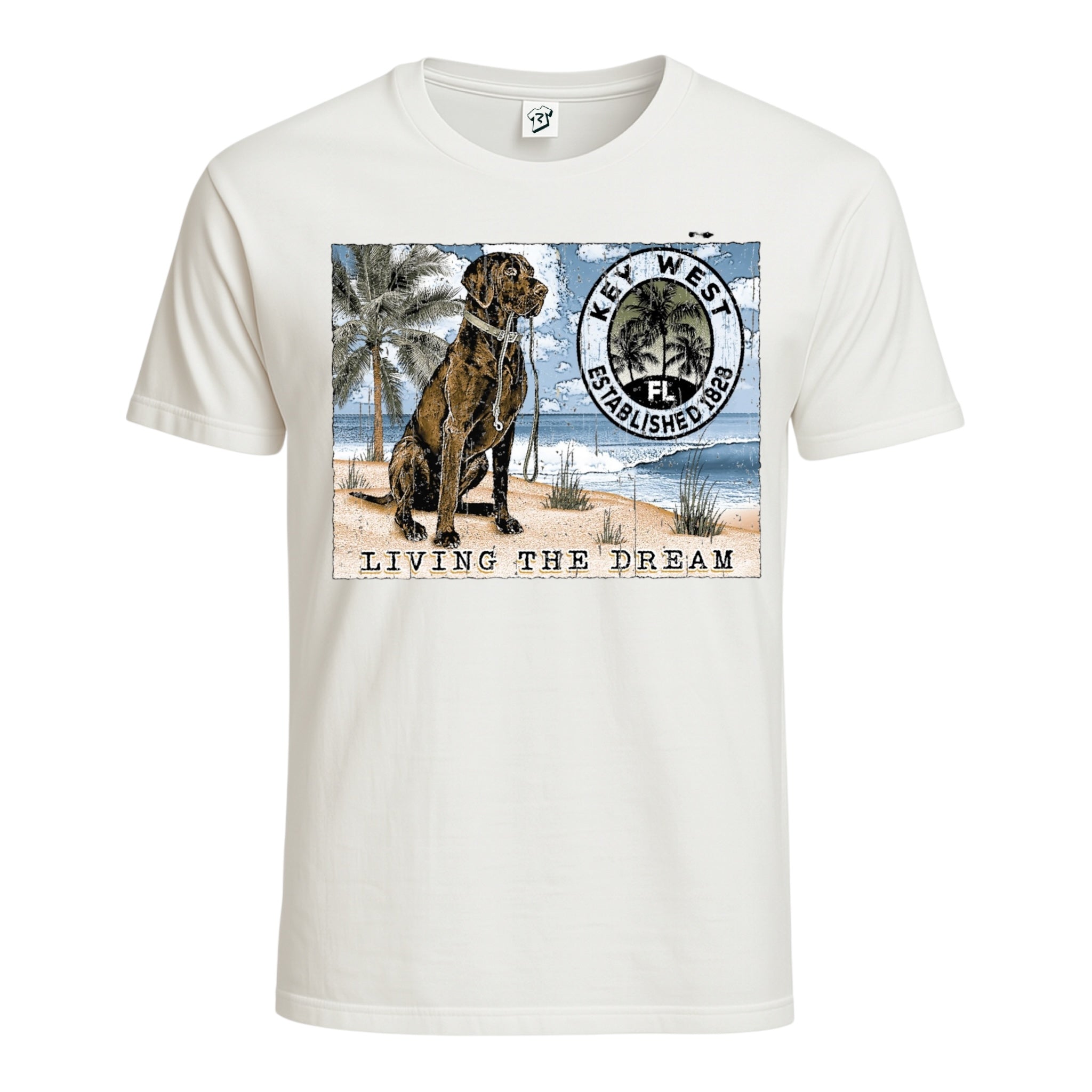 Black Lab Dog KW Cotton Tee