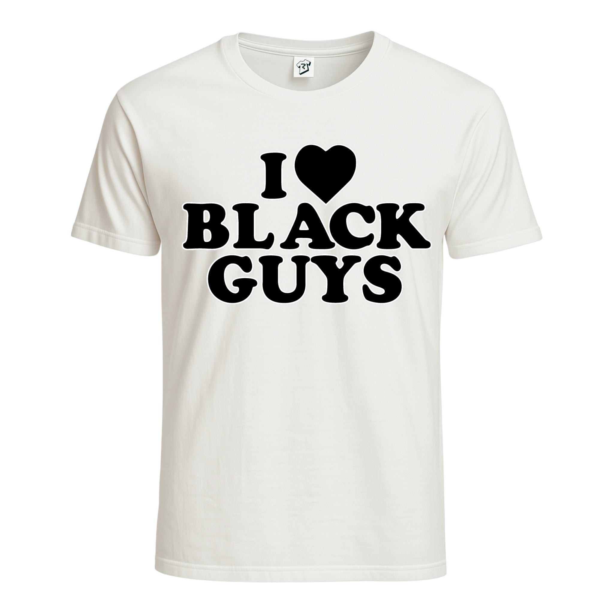 I ❤ Black Guys (Black) Cotton Tee
