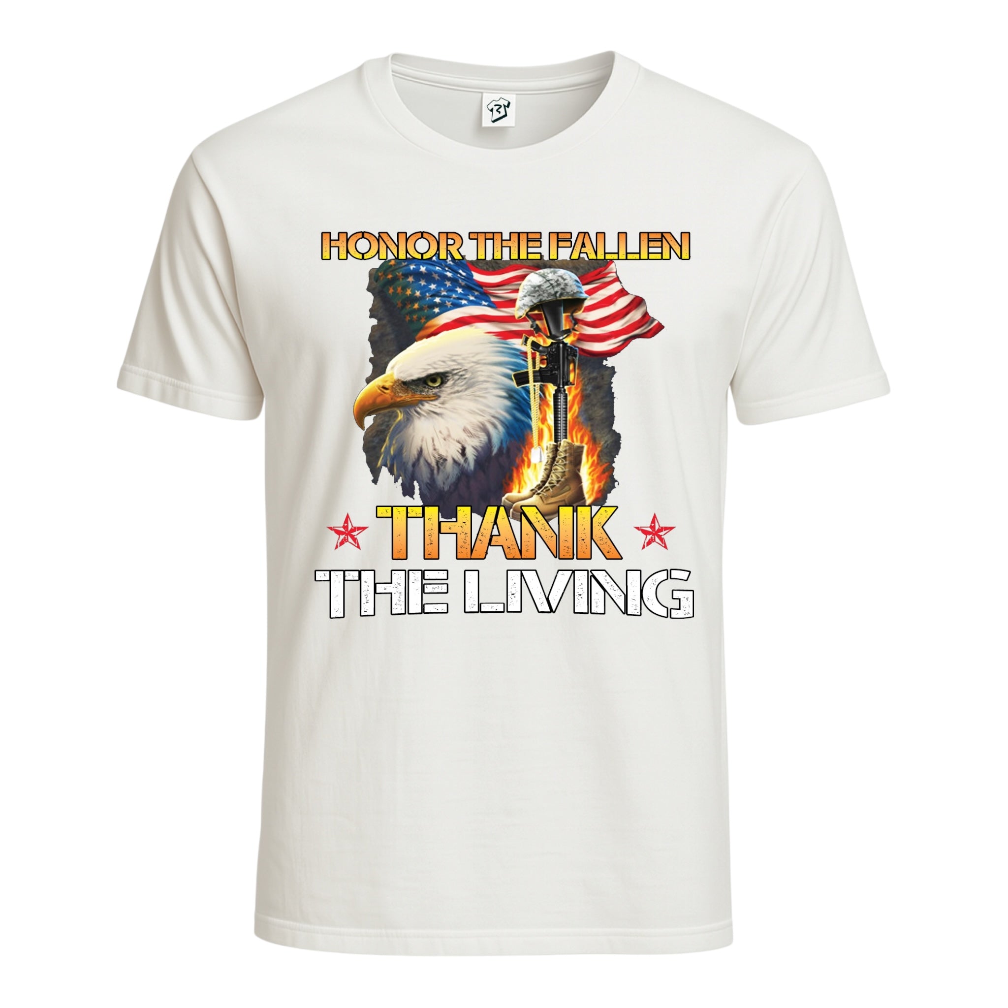 Tees Club graphic tee Honor the Fallen Thank the living - Cotton Tee Navy Size 2XL detail