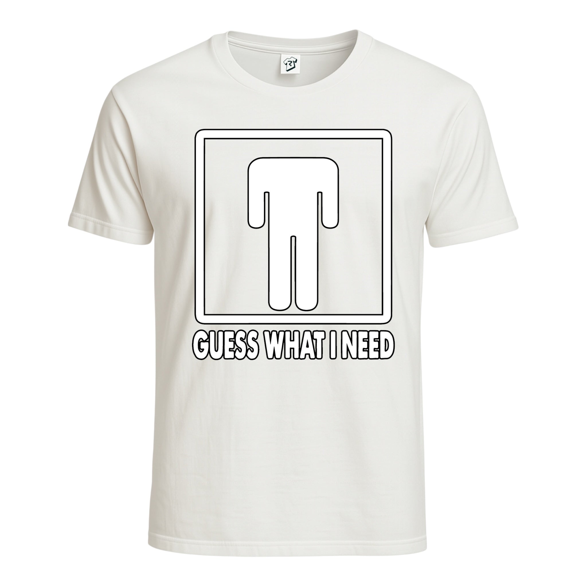 Tees Club graphic tee Guess What I Need - Cotton Tee Navy Size 2XL detail