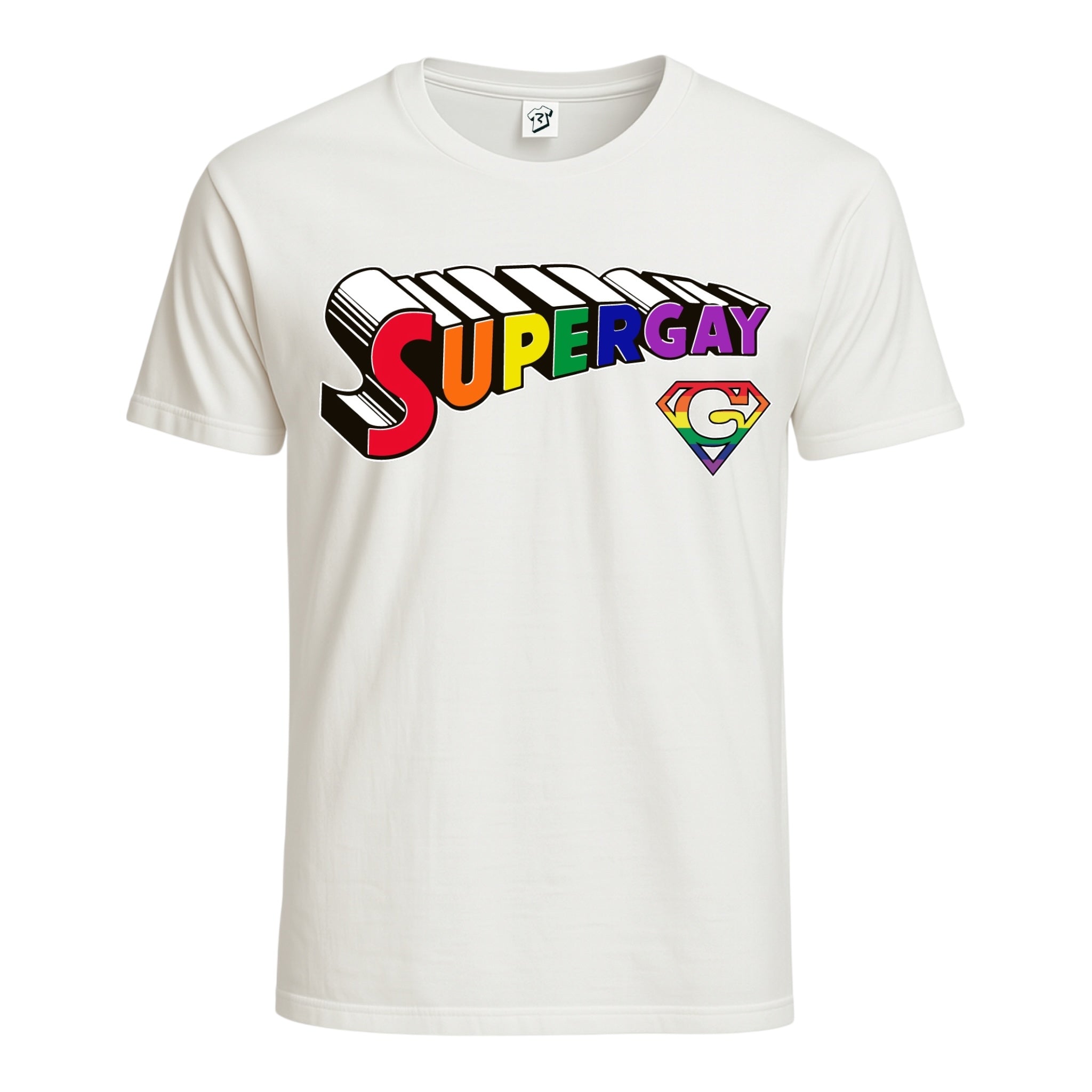 Tees Club graphic tee Supergay - Cotton Tee Navy Size 3XL detail