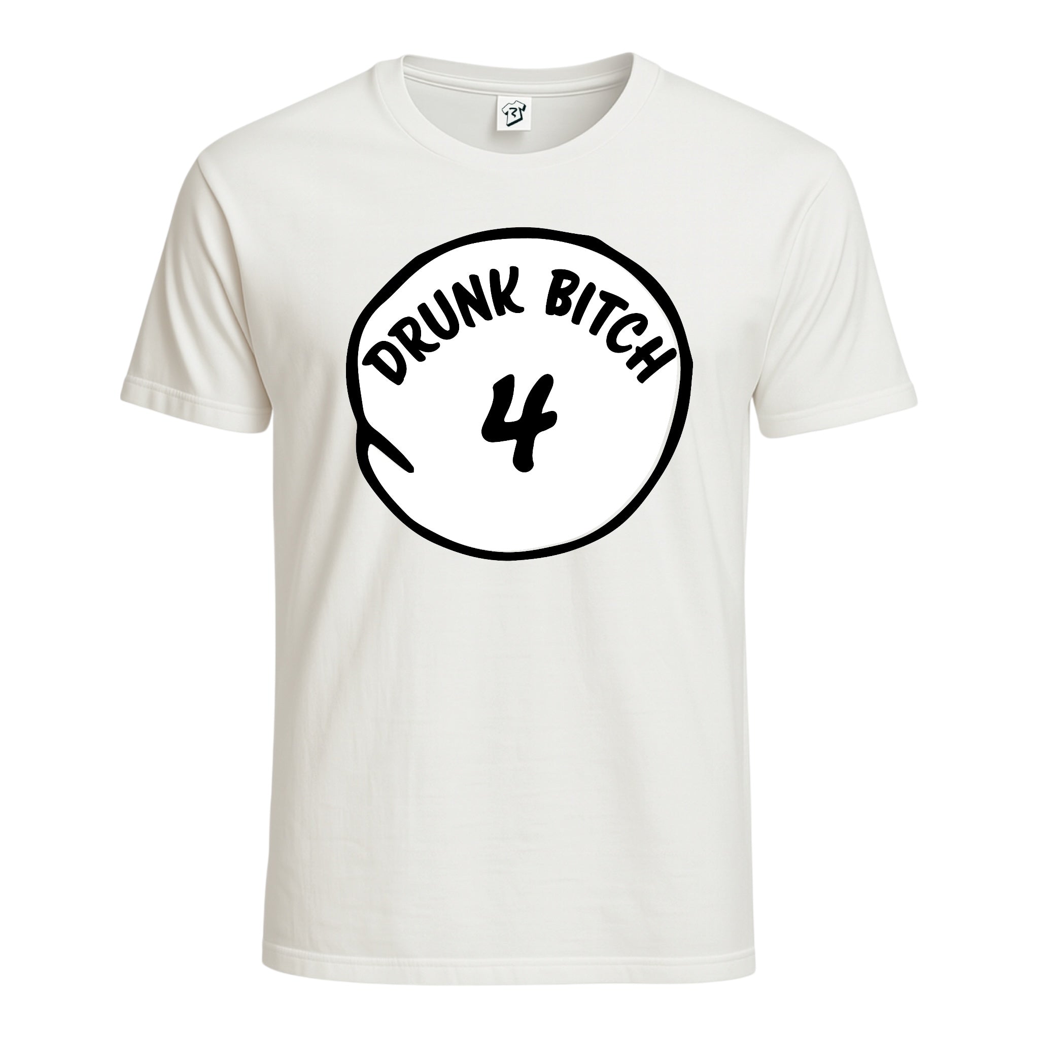 Tees Club graphic tee Drunk Bitch 4 - Cotton Tee Navy Size 2XL detail