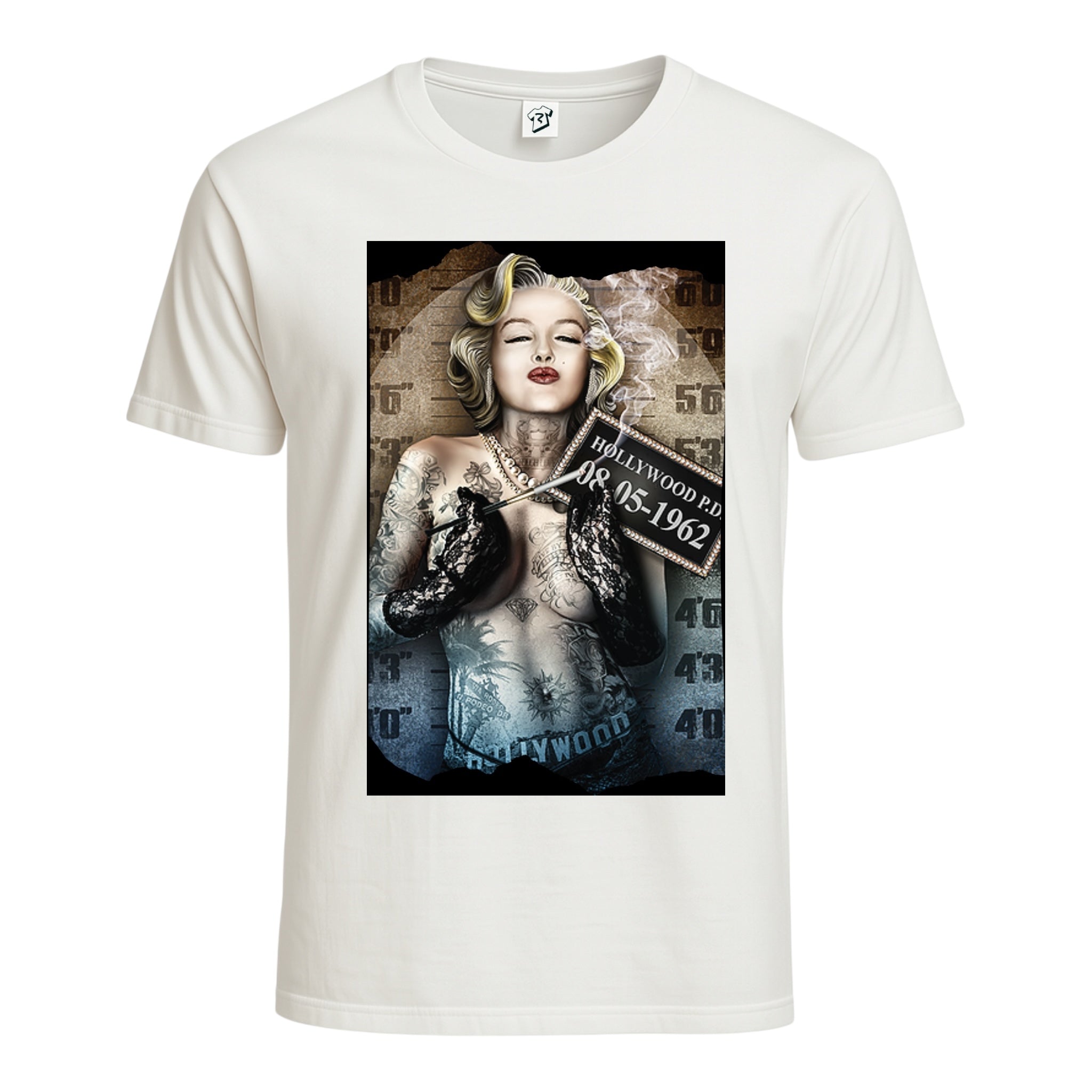 Tees Club graphic tee Marilyn Monroe Hollywood - Cotton Tee Navy Size 2XL detail