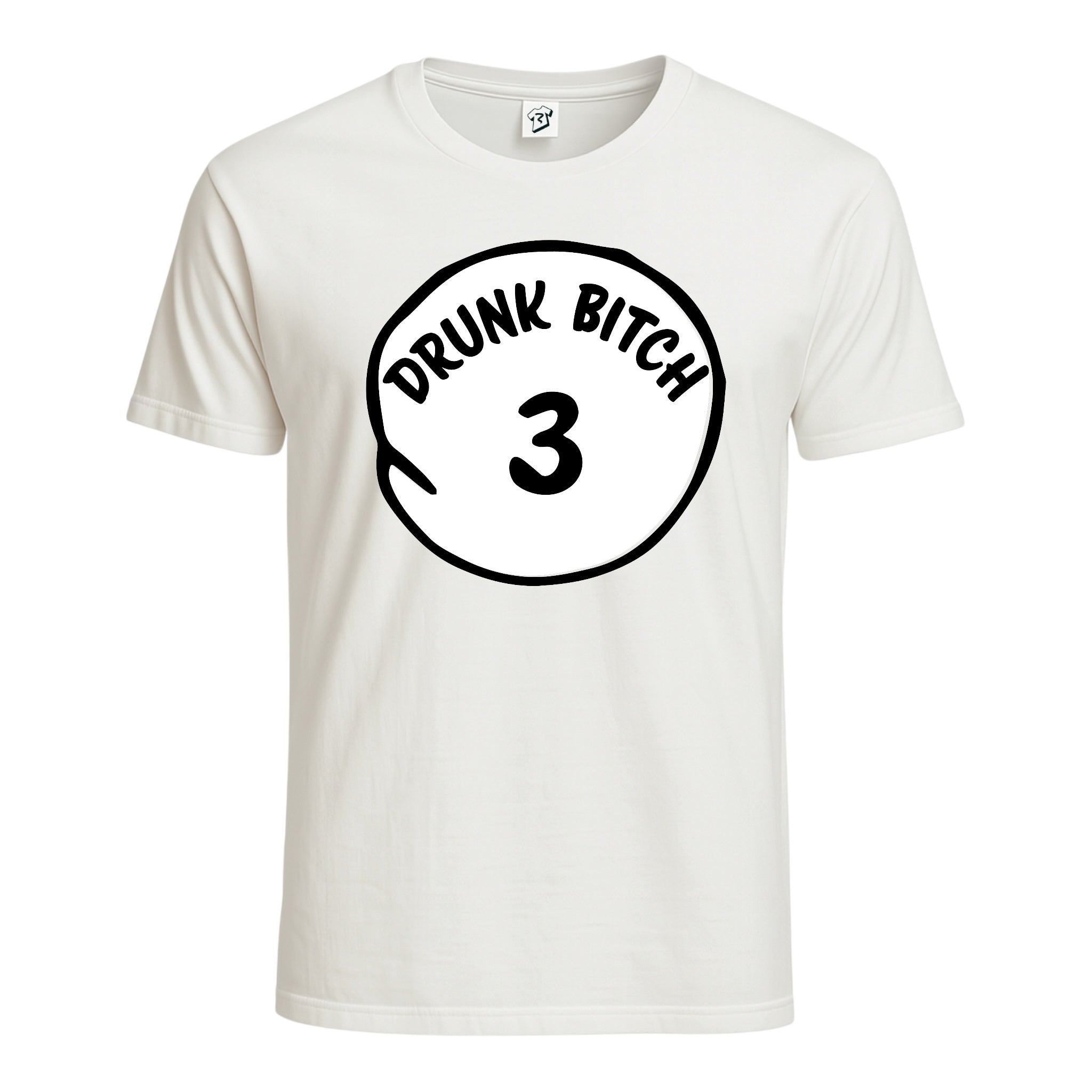 Tees Club graphic tee Drunk Bitch 3 - Cotton Tee Navy Size 2XL detail
