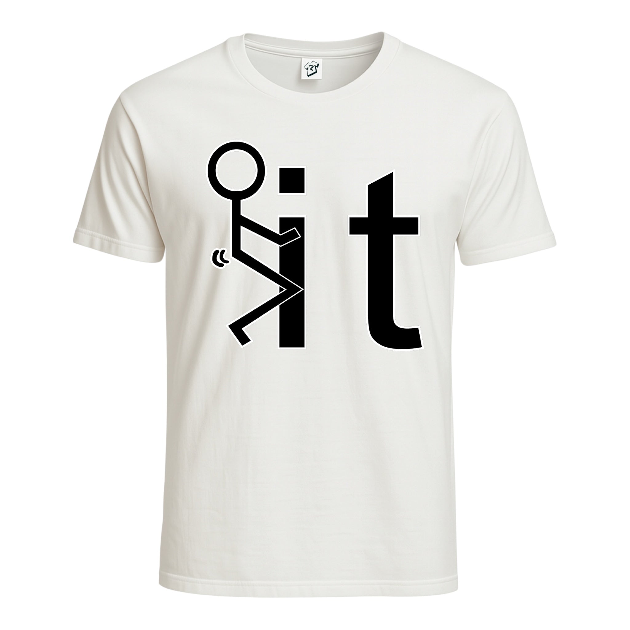 Tees Club graphic tee Fuck It - Cotton Tee Navy Size 2XL detail