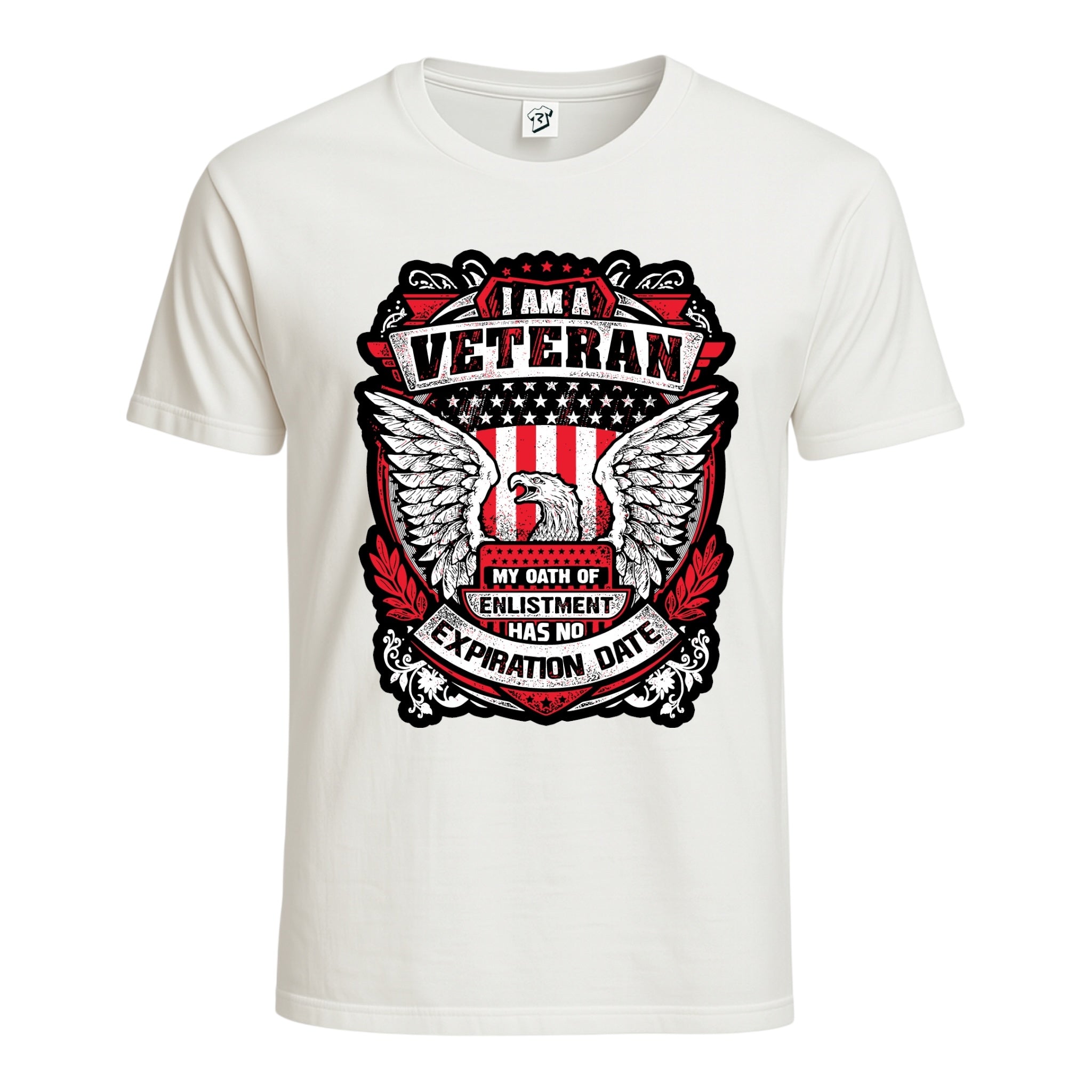 Tees Club graphic tee Veteran No Expiration Date - Cotton Tee Navy Size 3XL detail